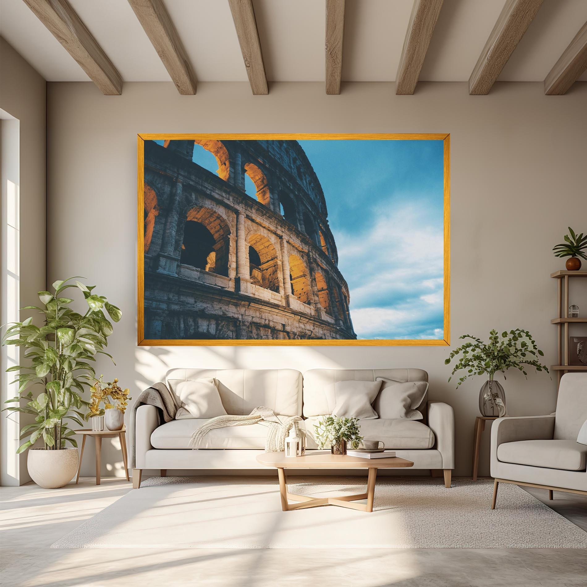 Картина на платно Shadow Colosseum mockup 6