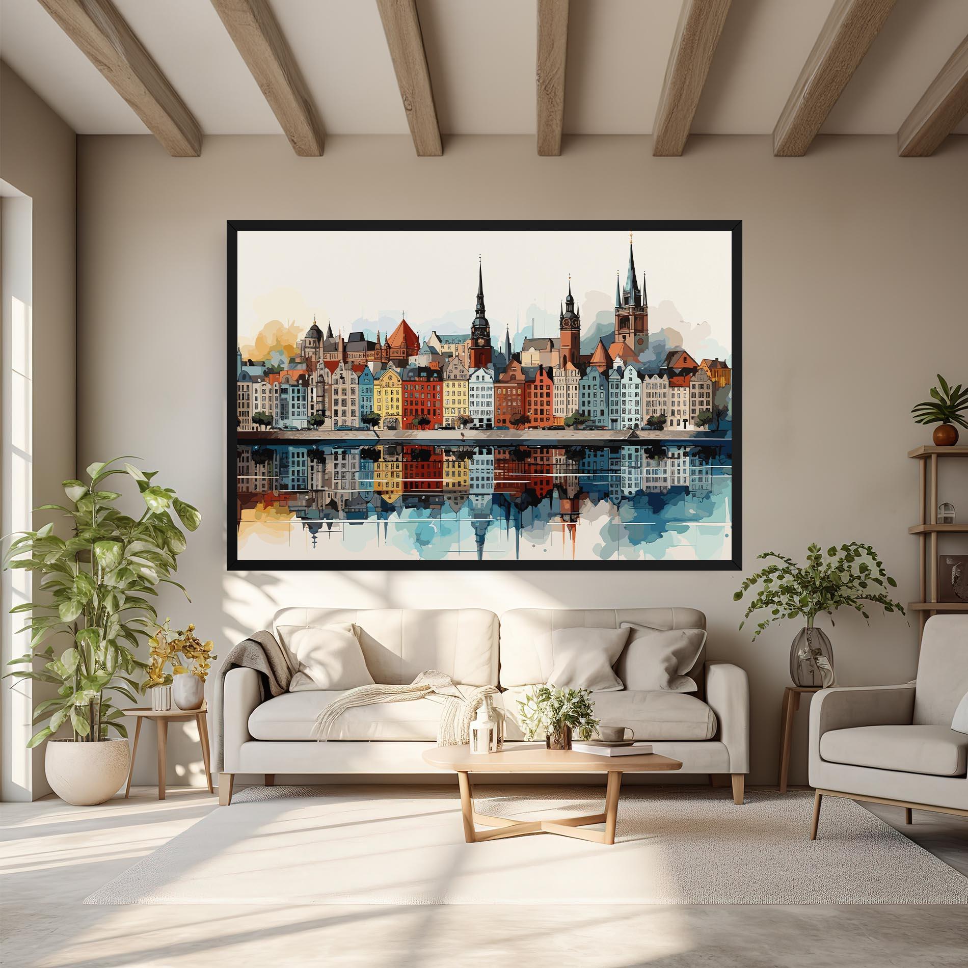Картина на платно German Buildings mockup 6