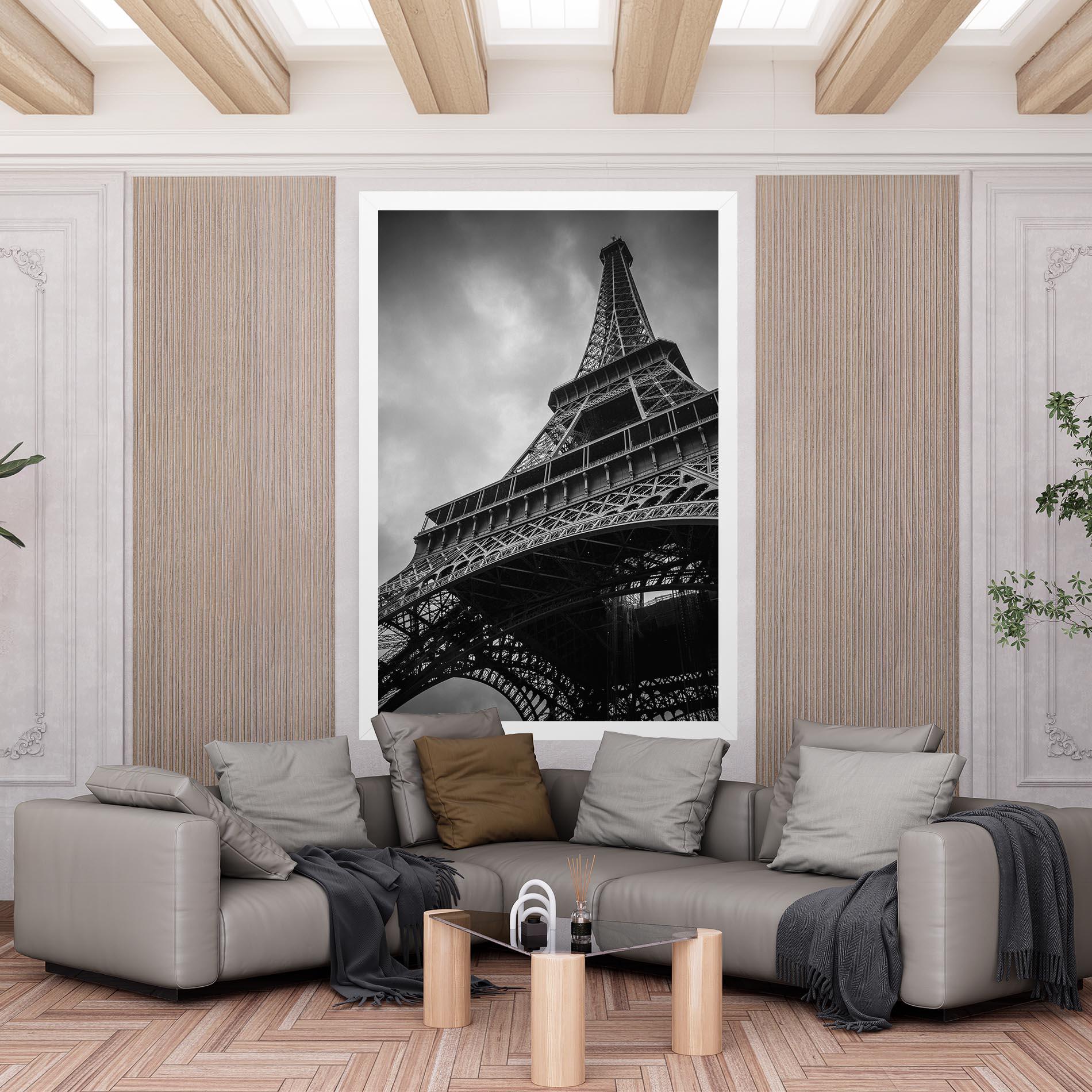 Картина на платно Eiffel Grey Tower mockup 6