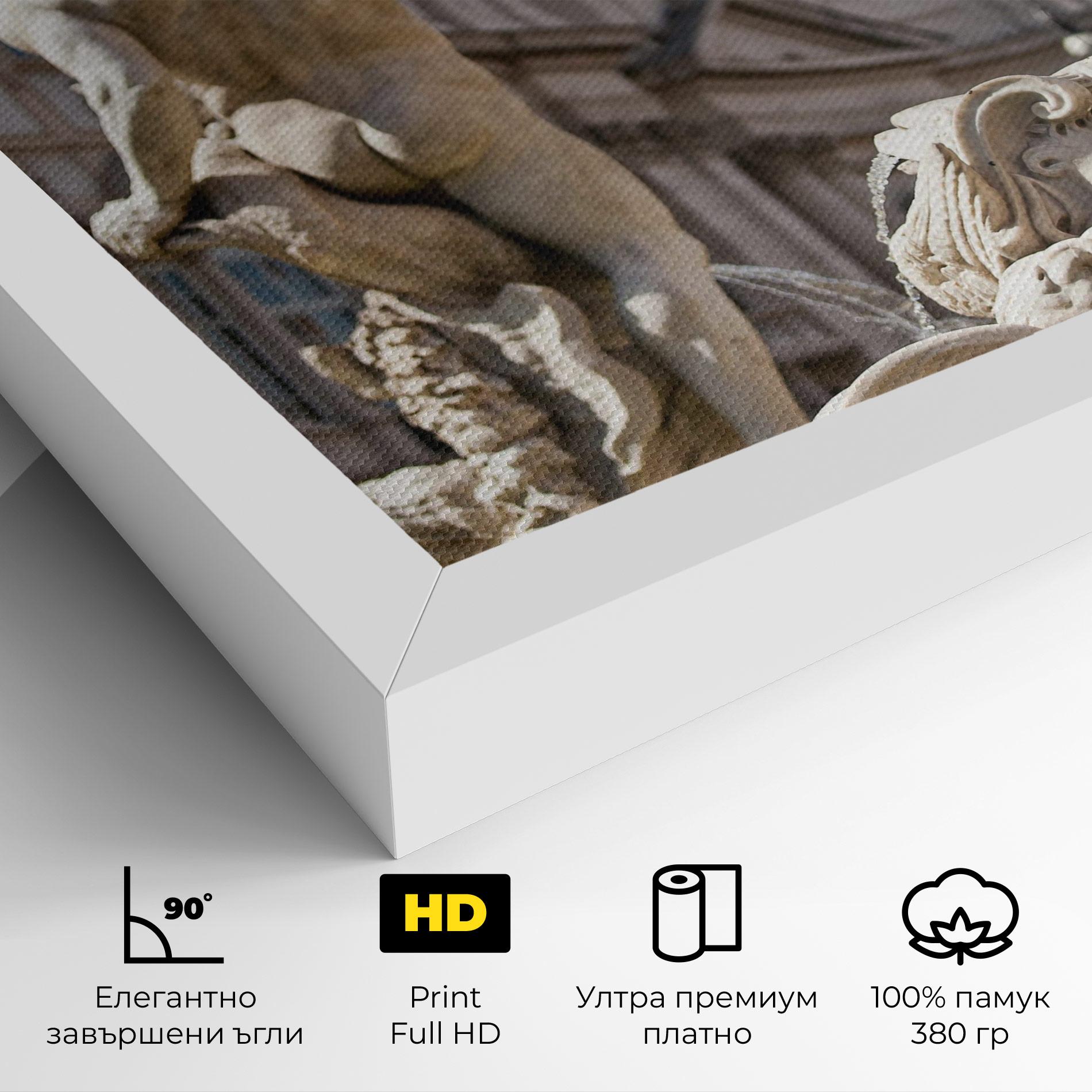 Картина на платно Baroque Statue Italy mockup 4