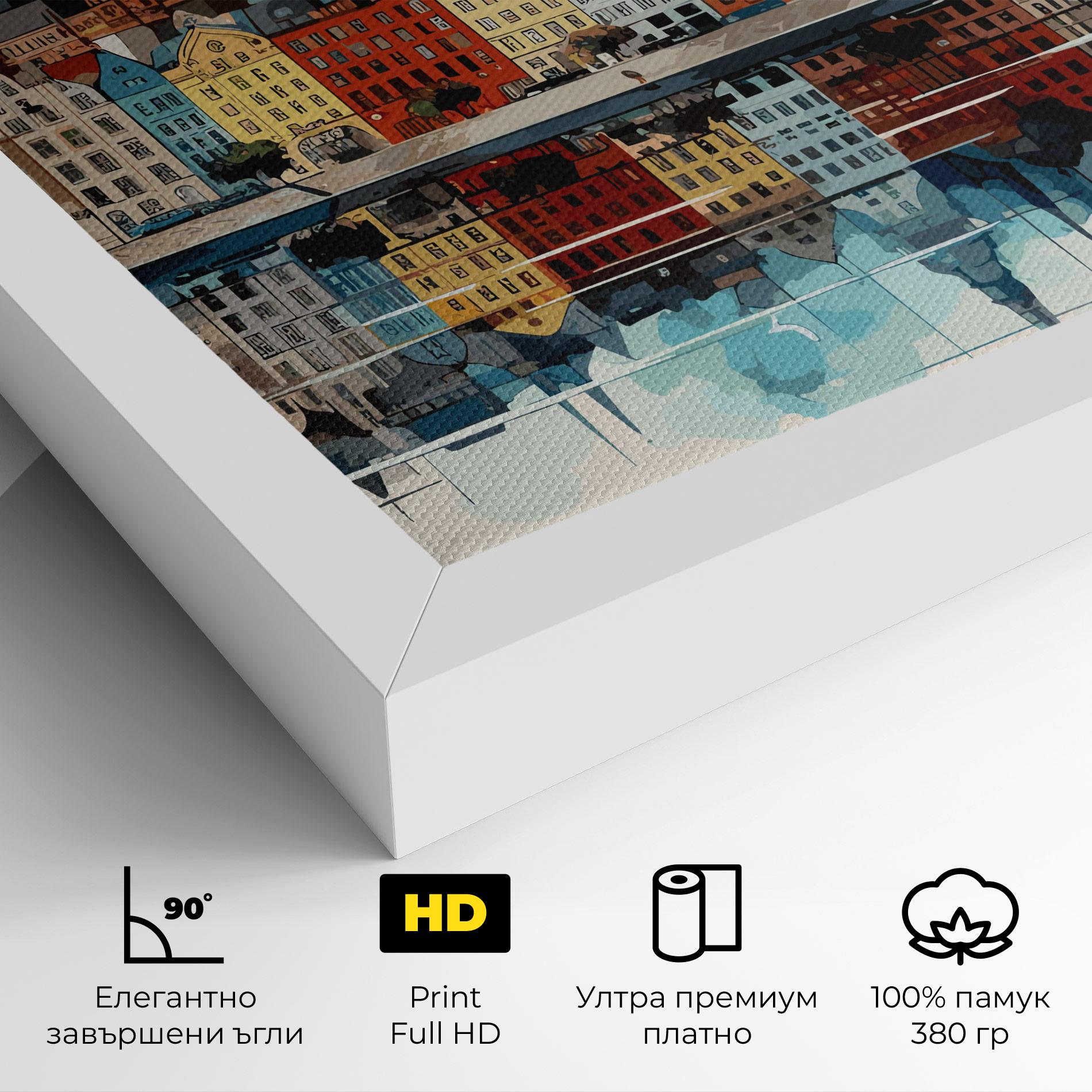 Картина на платно German Buildings mockup 4