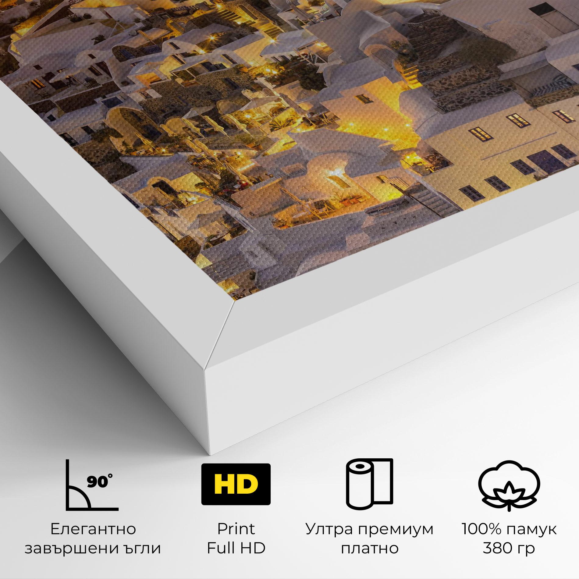 Картина на платно Santorini Greece mockup 4