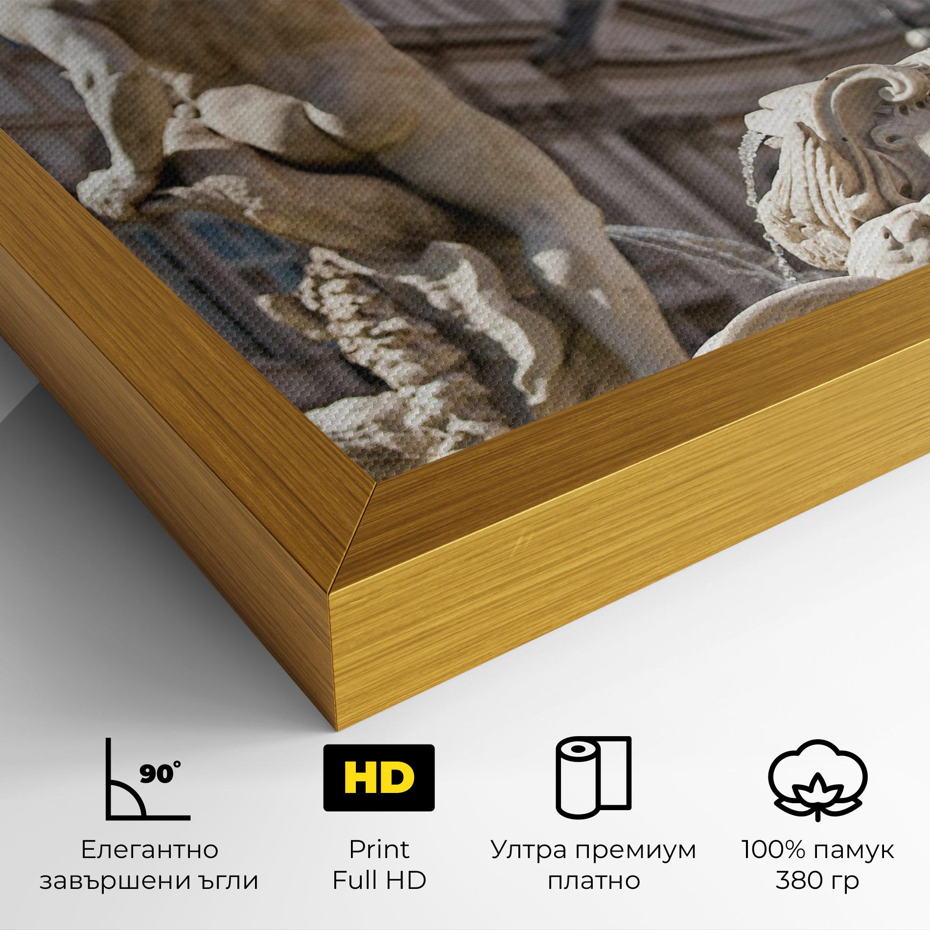 Картина на платно Baroque Statue Italy mockup 4