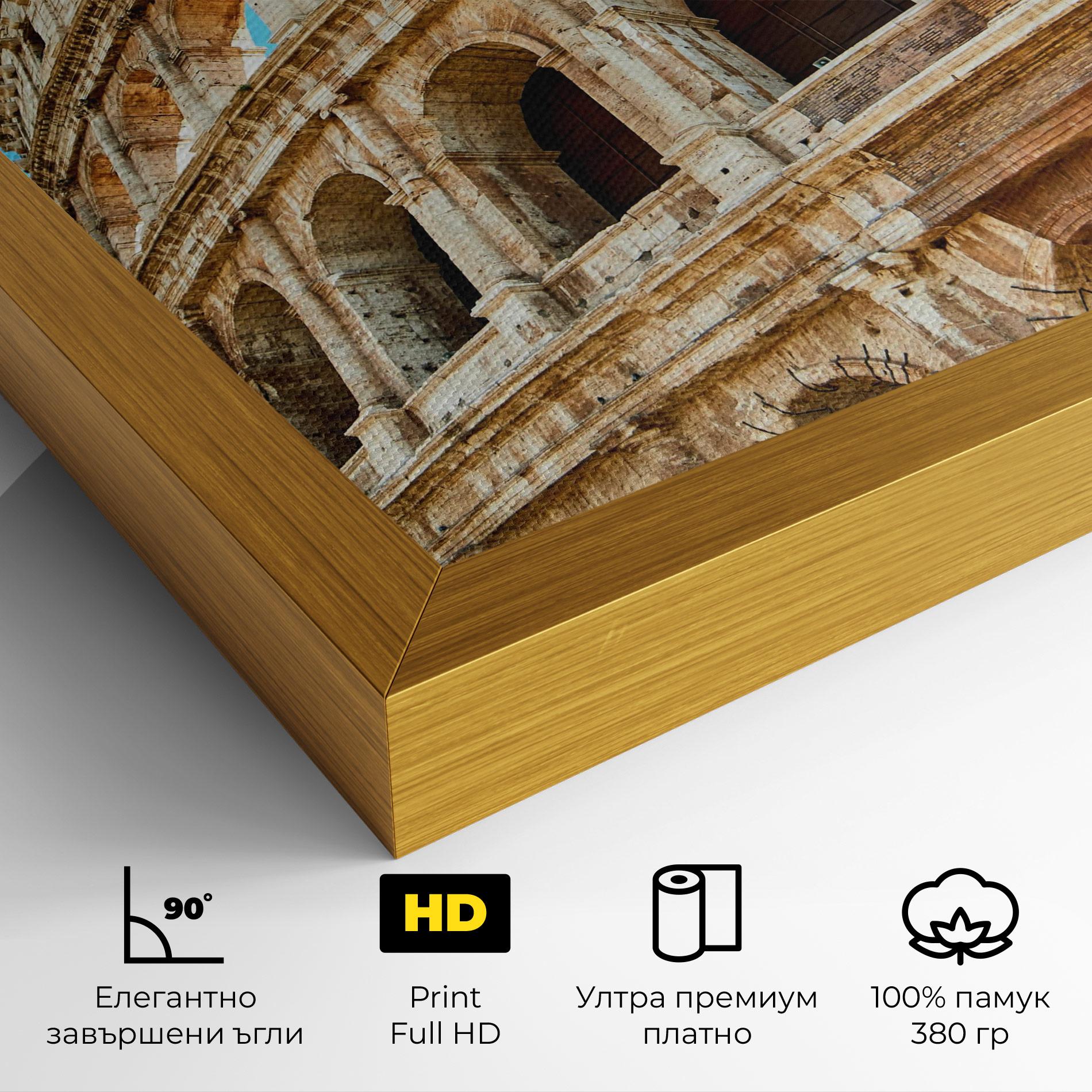 Картина на платно Close Colosseum mockup 4