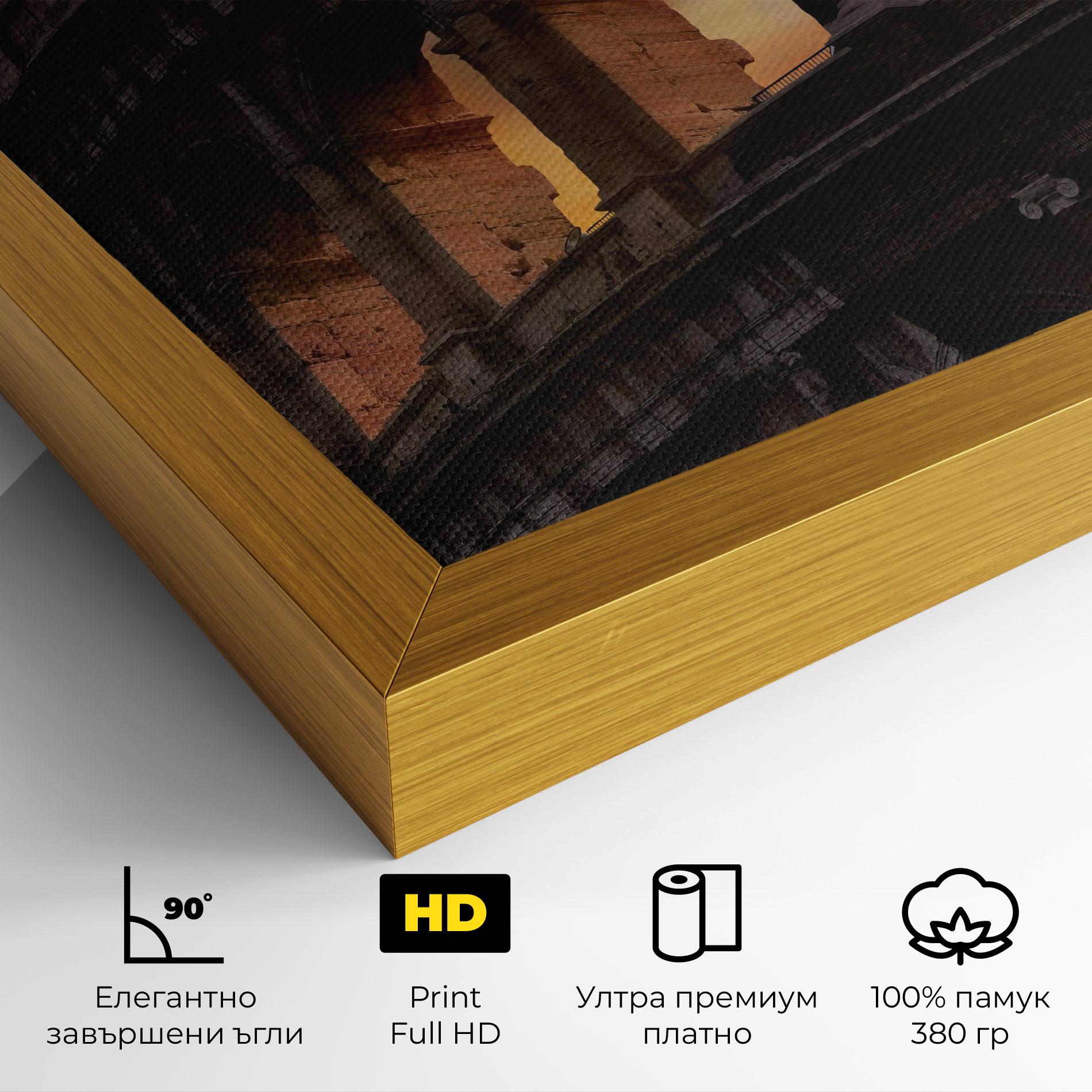 Картина на платно Colosseum Sunset mockup 4