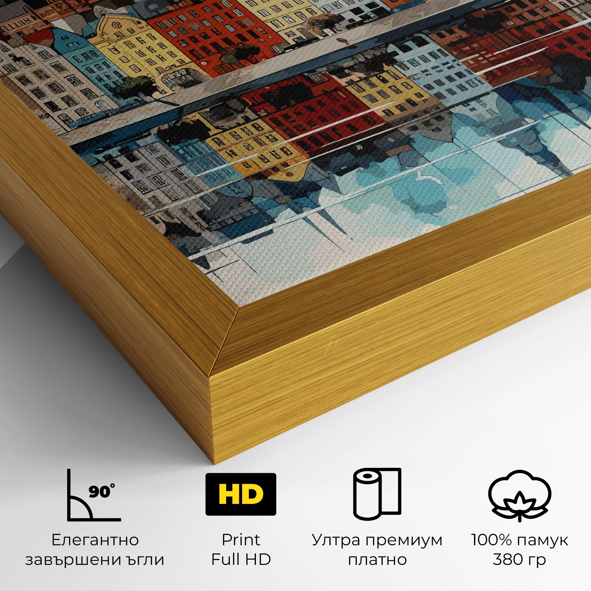 Картина на платно German Buildings mockup 4