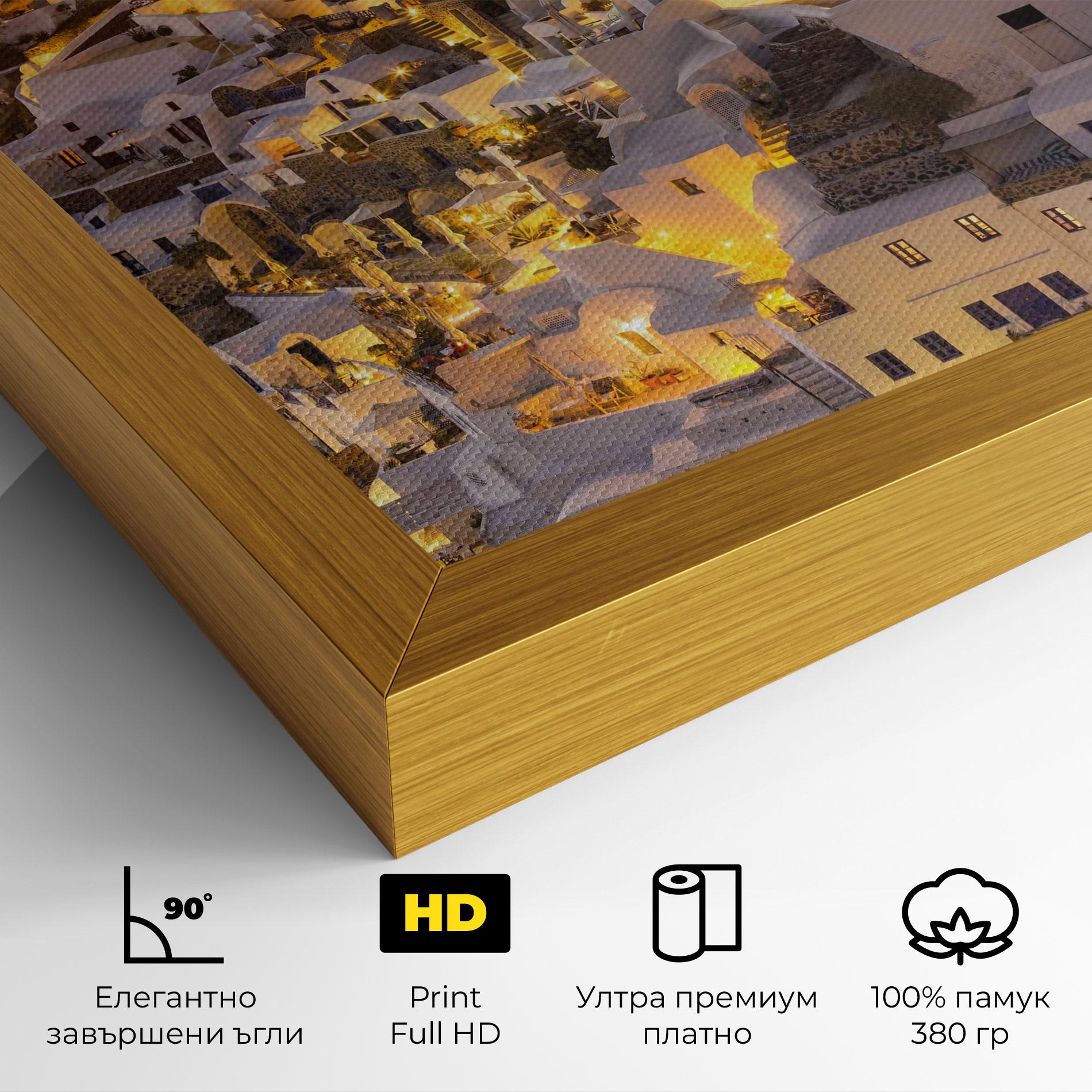 Картина на платно Santorini Greece mockup 4