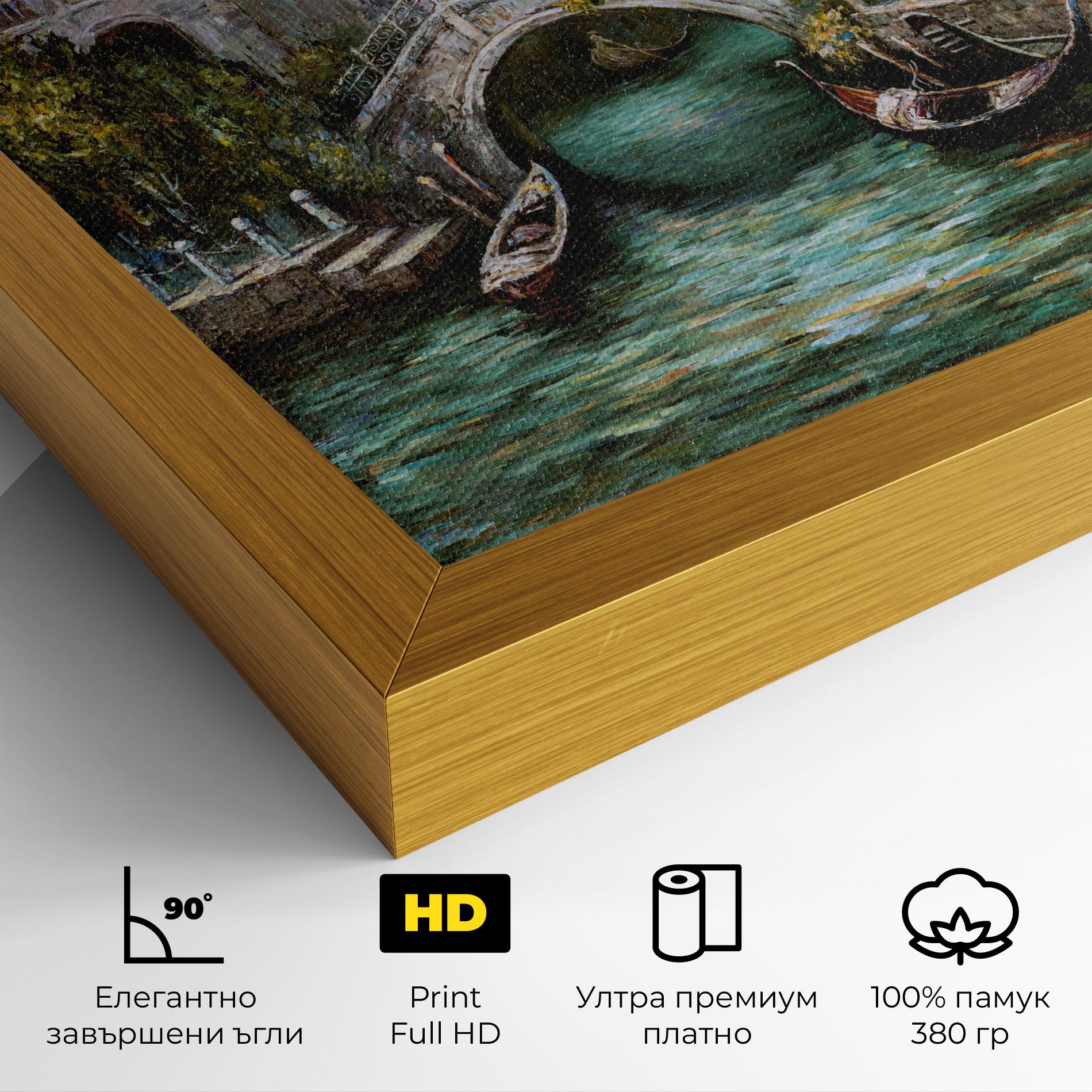 Картина на платно Venice Colors mockup 4
