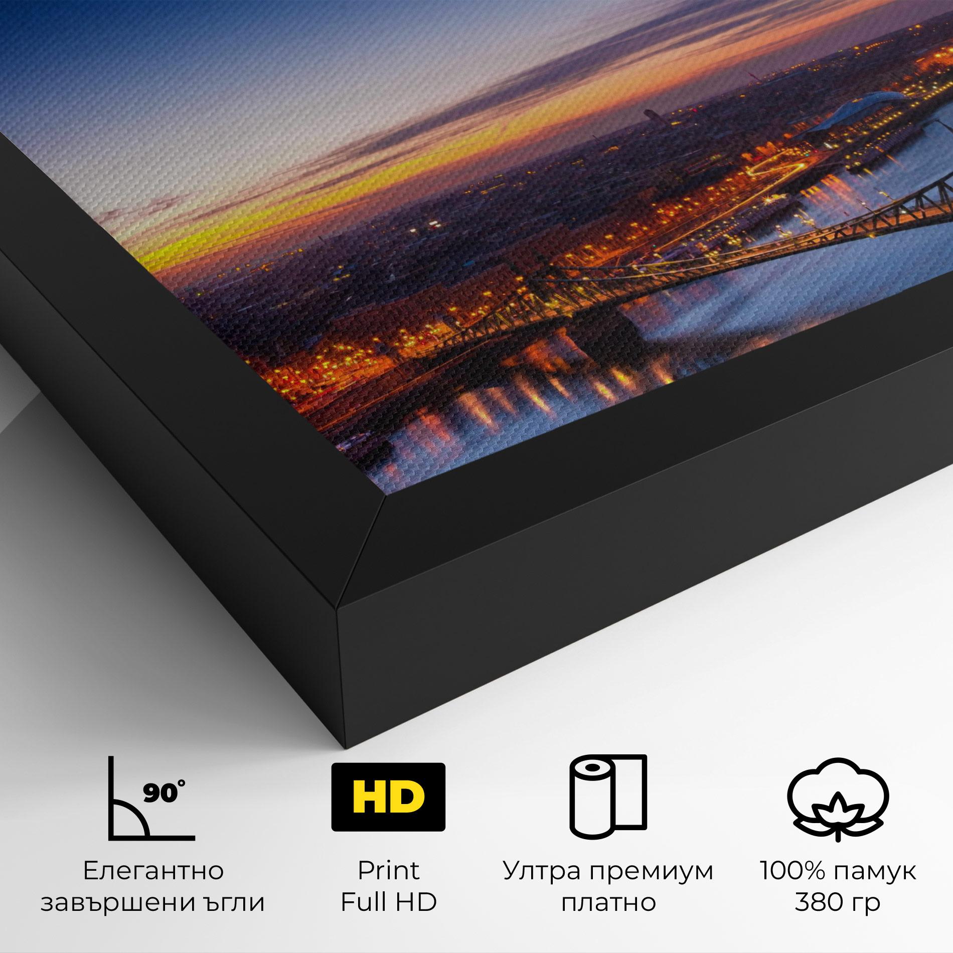 Картина на платно Budapest Sunset mockup 4