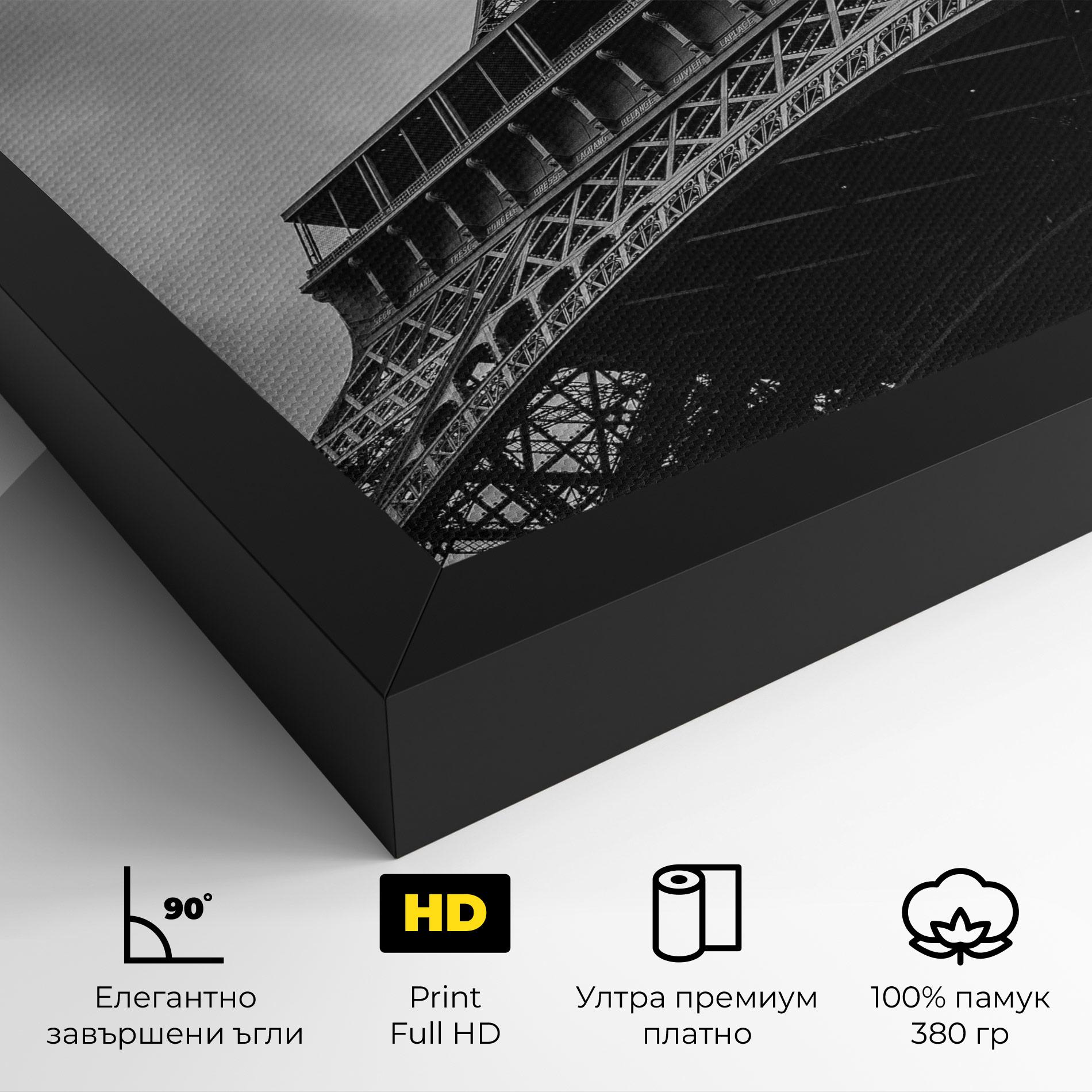 Картина на платно Eiffel Grey Tower mockup 4
