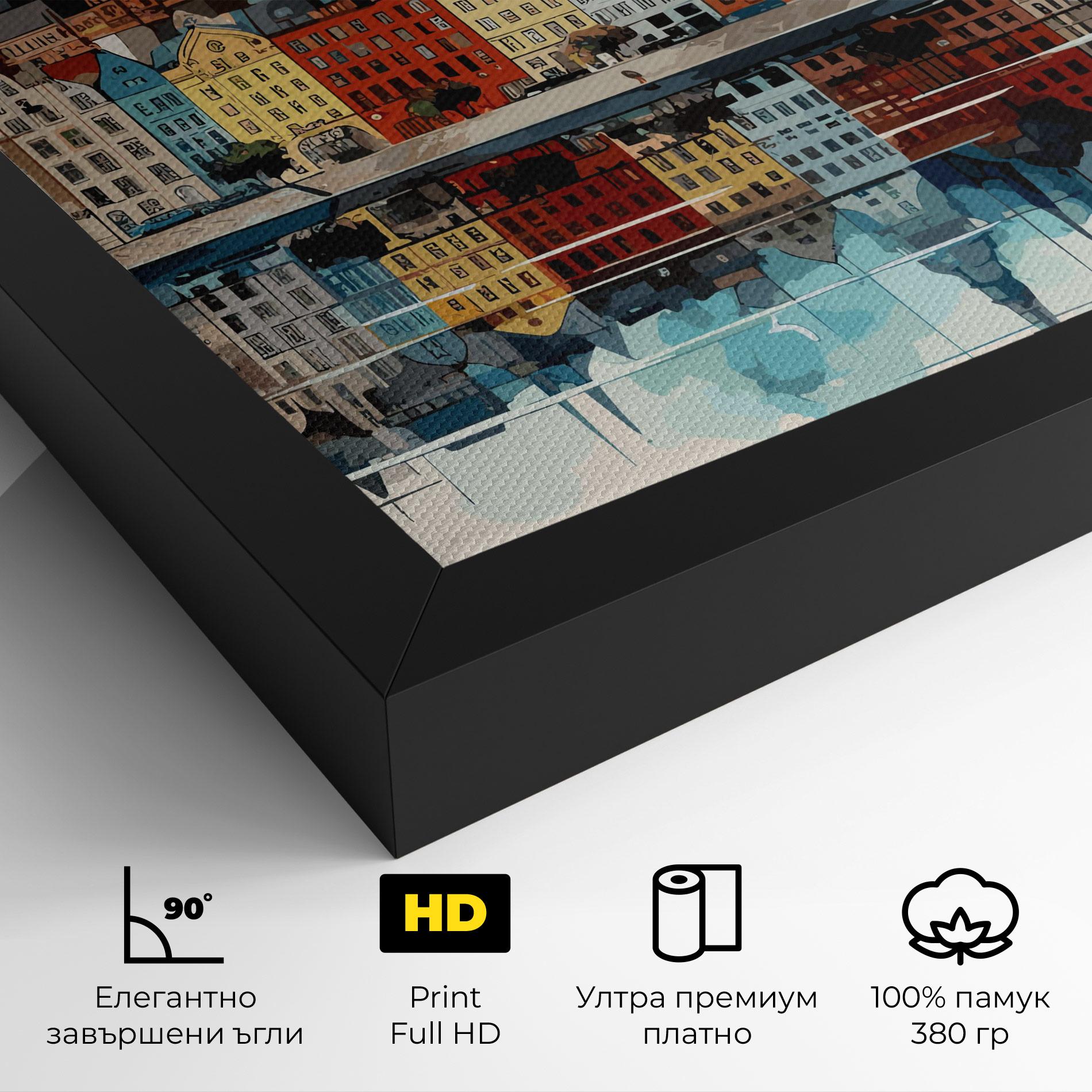 Картина на платно German Buildings mockup 4