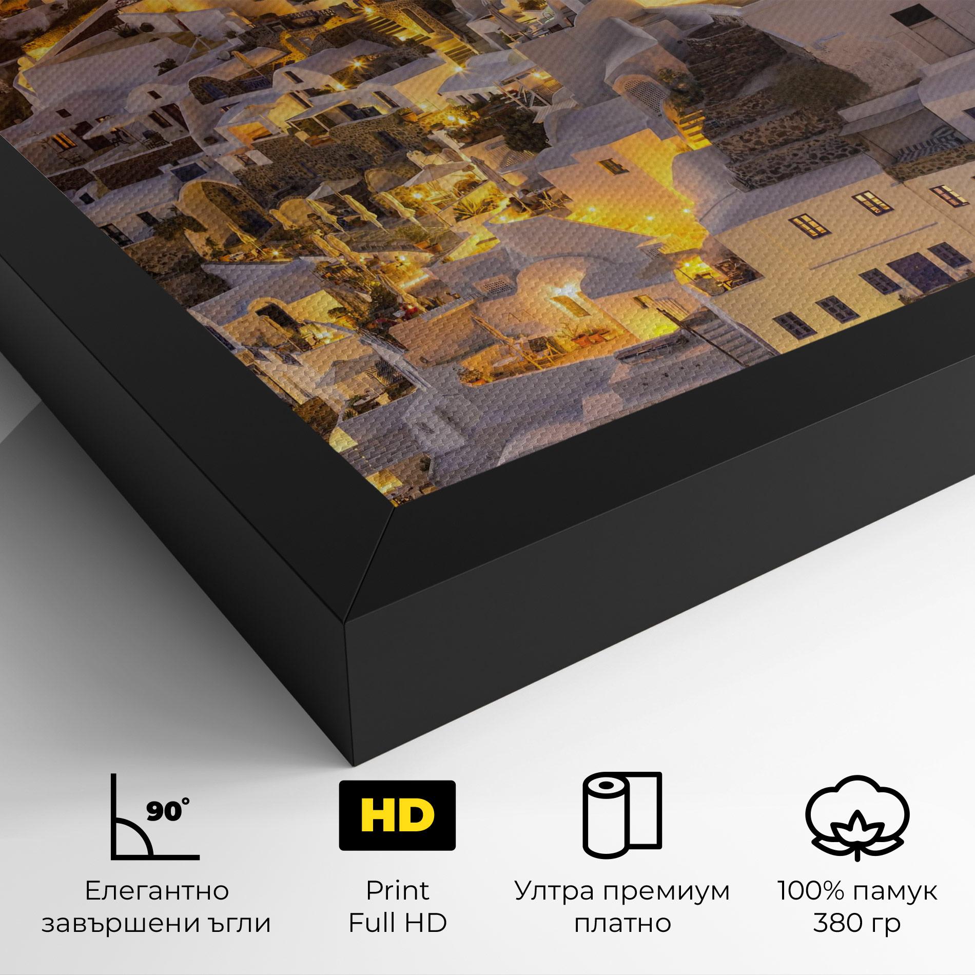 Картина на платно Santorini Greece mockup 4