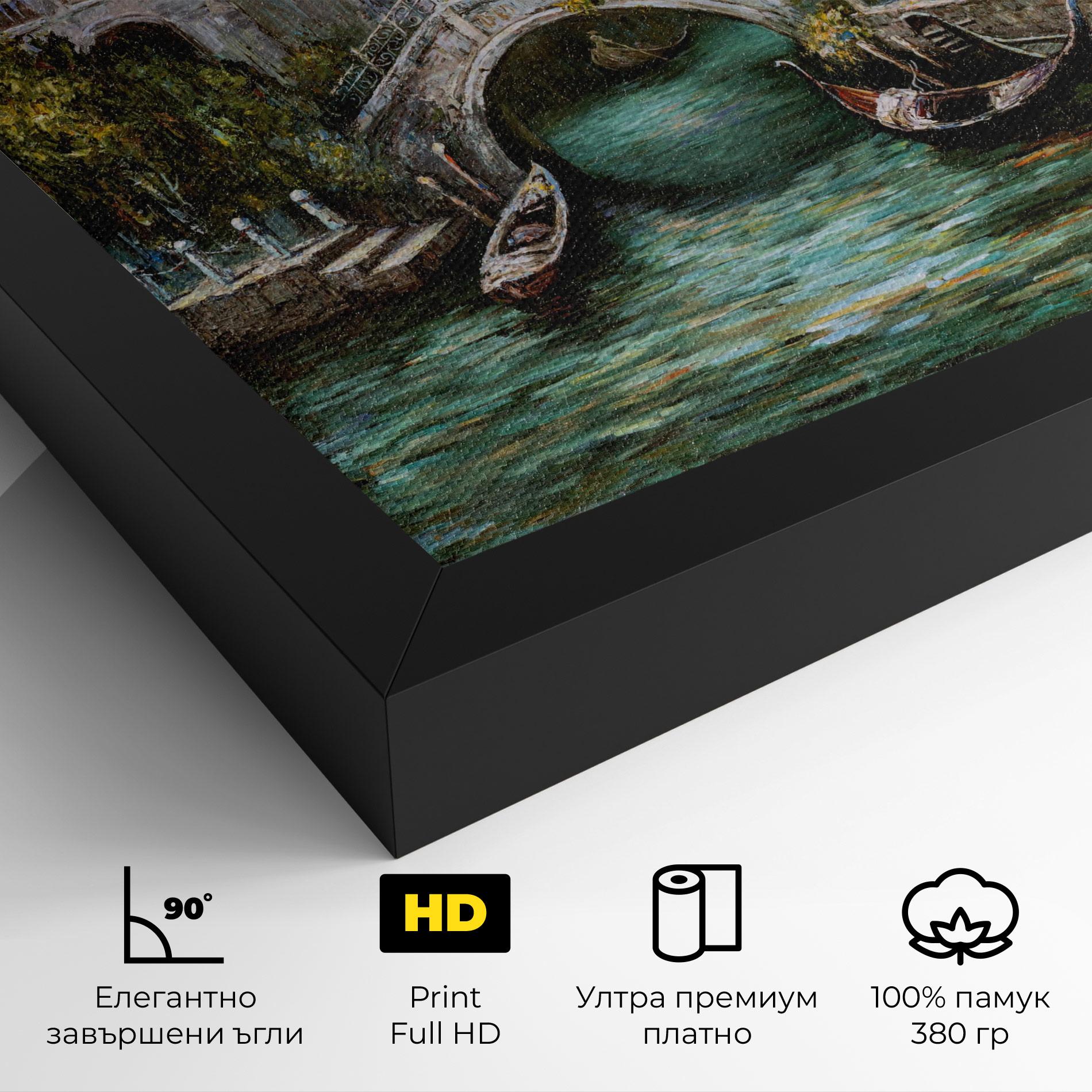 Картина на платно Venice Colors mockup 4