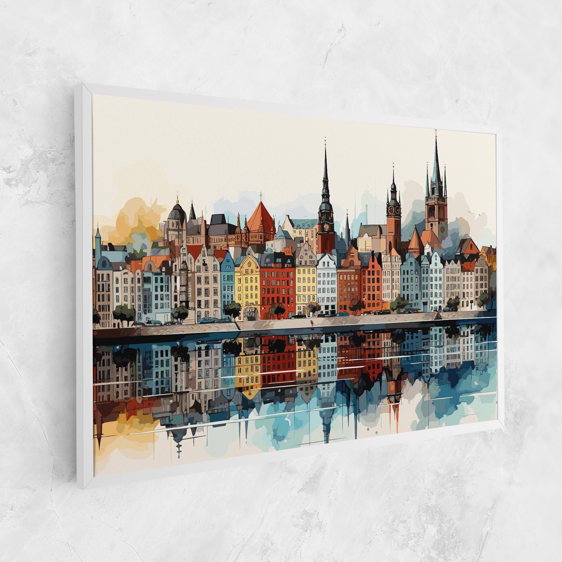Картина на платно German Buildings mockup 1