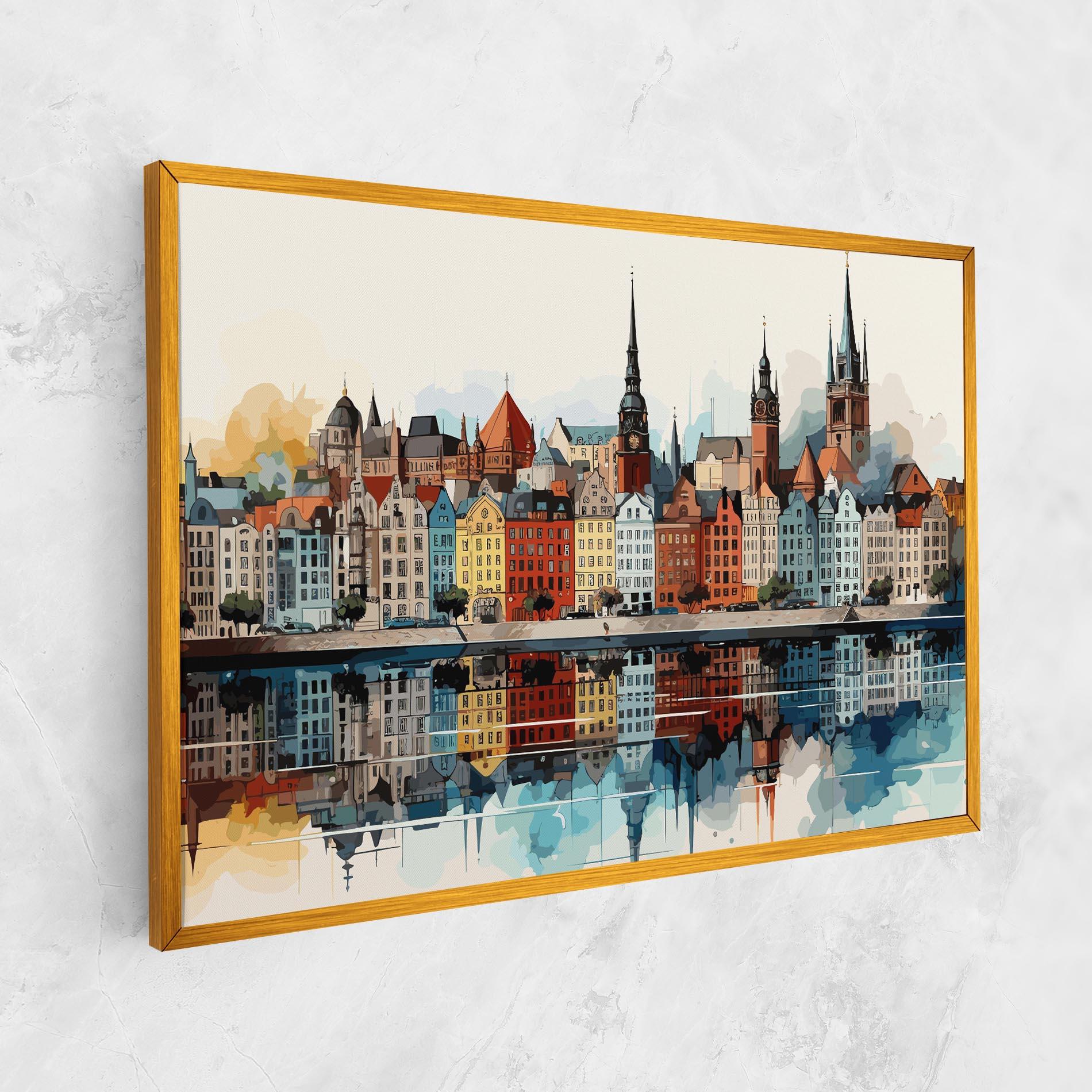 Картина на платно German Buildings mockup 1