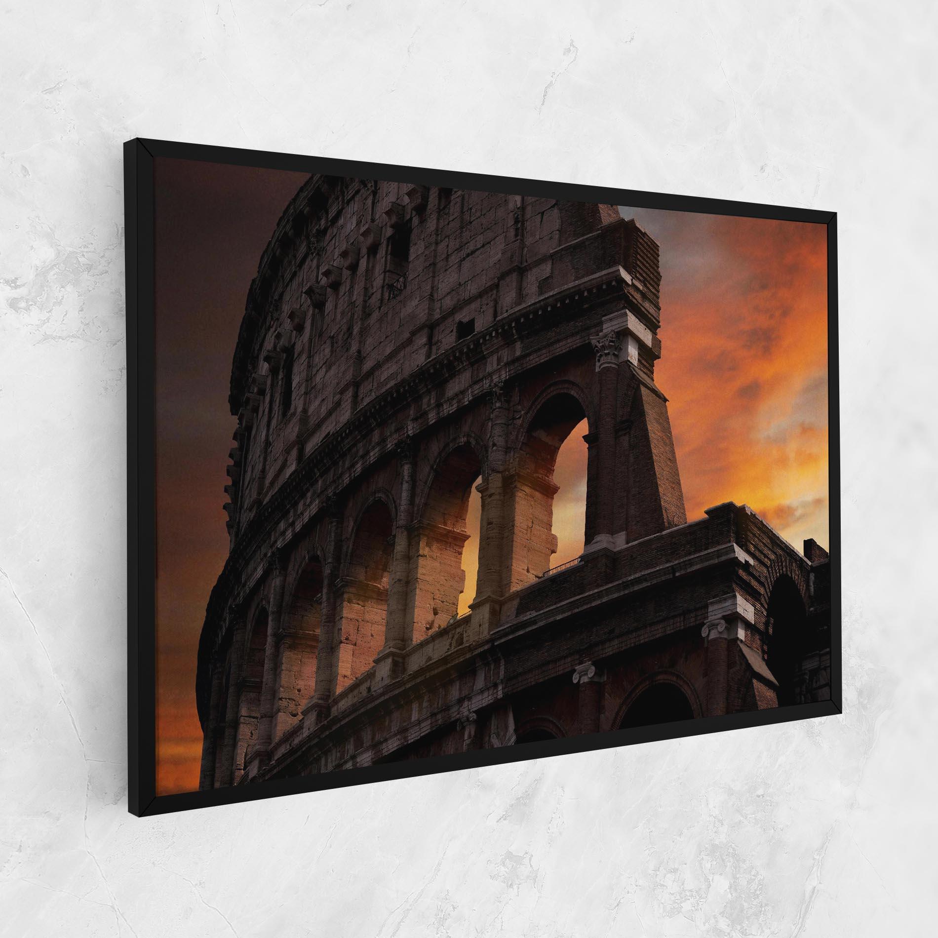 Картина на платно Colosseum Sunset mockup 1