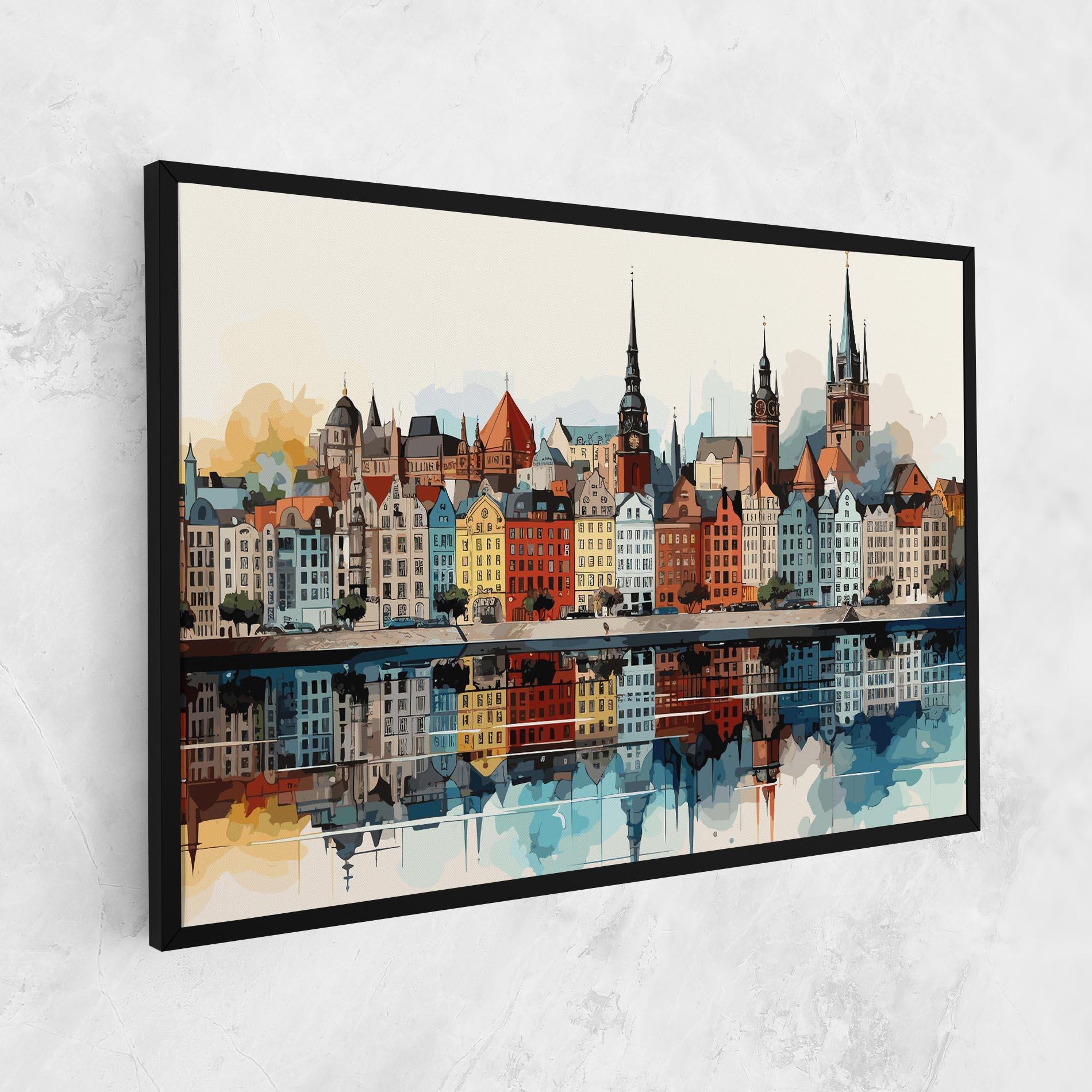 Картина на платно German Buildings mockup 1