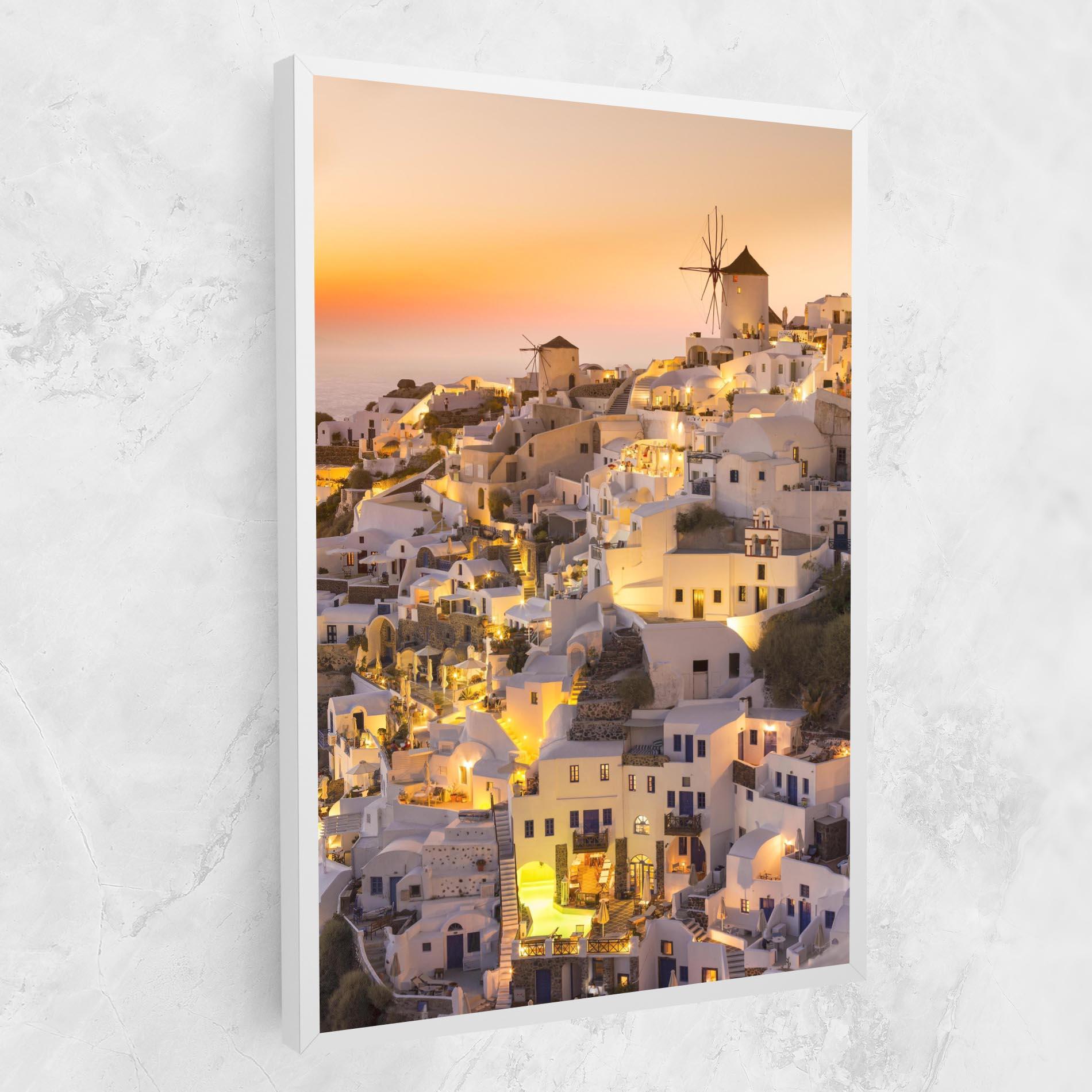 Картина на платно Santorini Greece mockup 1