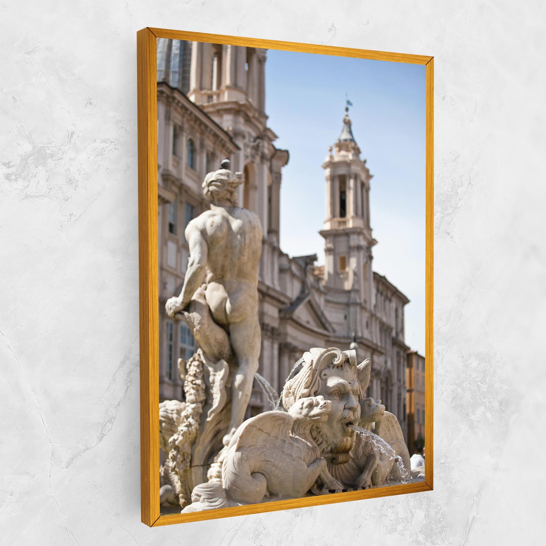 Картина на платно Baroque Statue Italy mockup 1