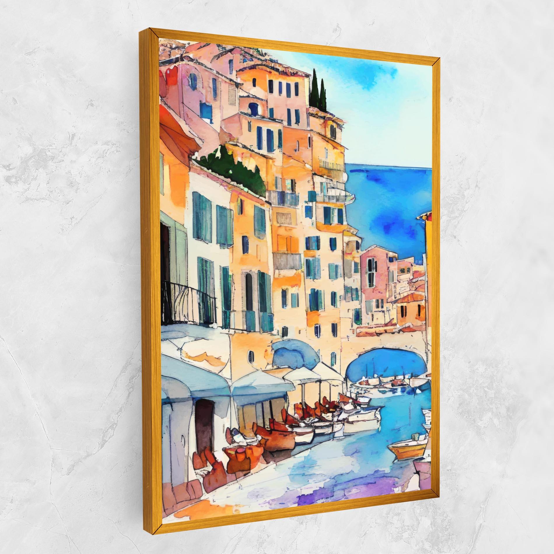 Картина на платно France Watercolor mockup 1