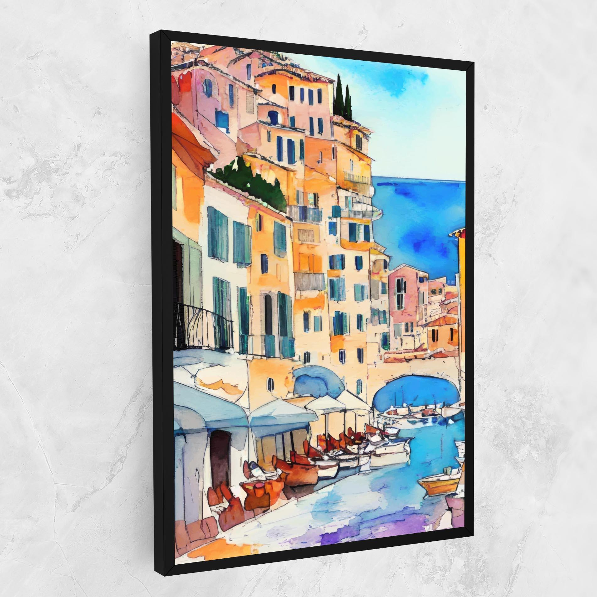 Картина на платно France Watercolor mockup 1