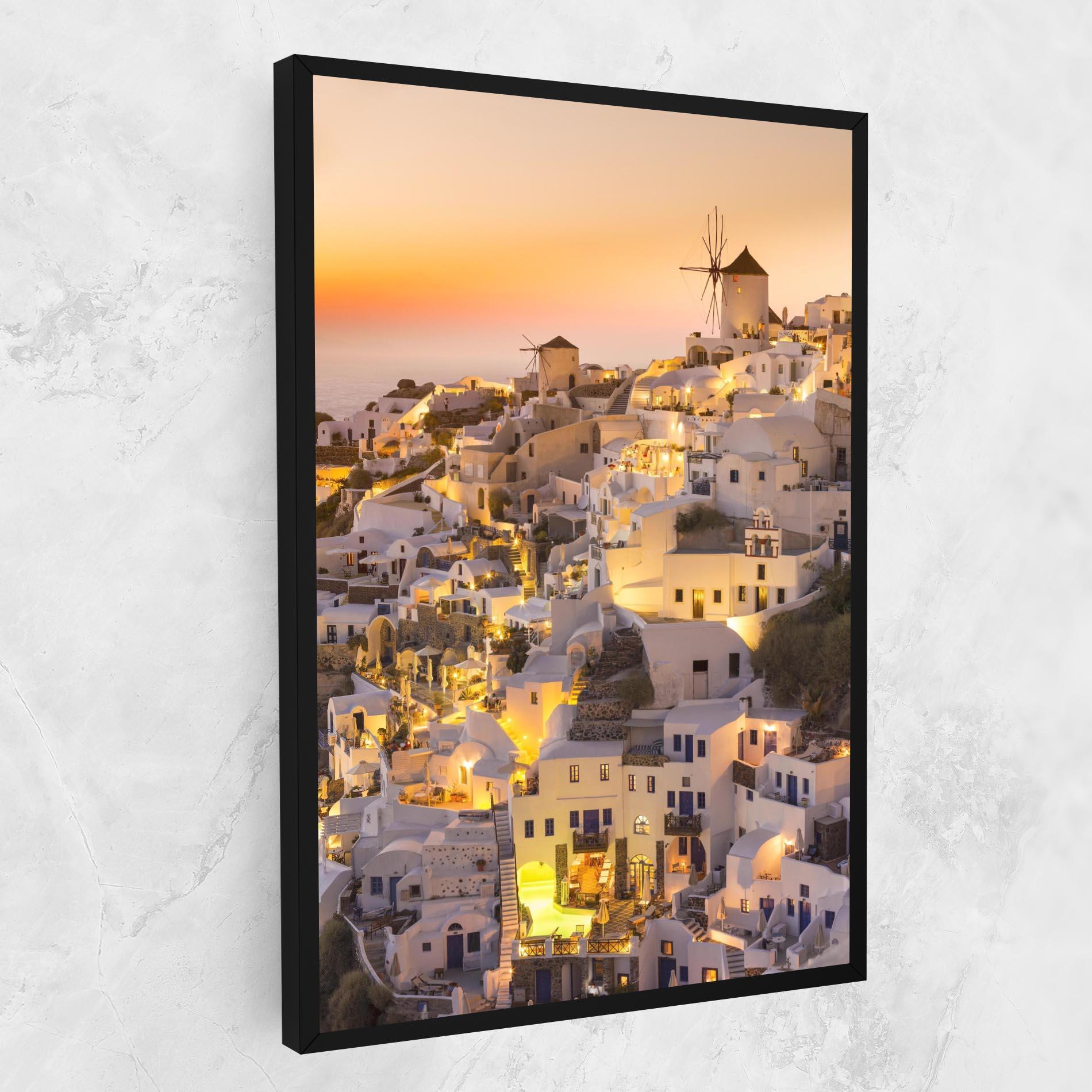 Картина на платно Santorini Greece mockup 1