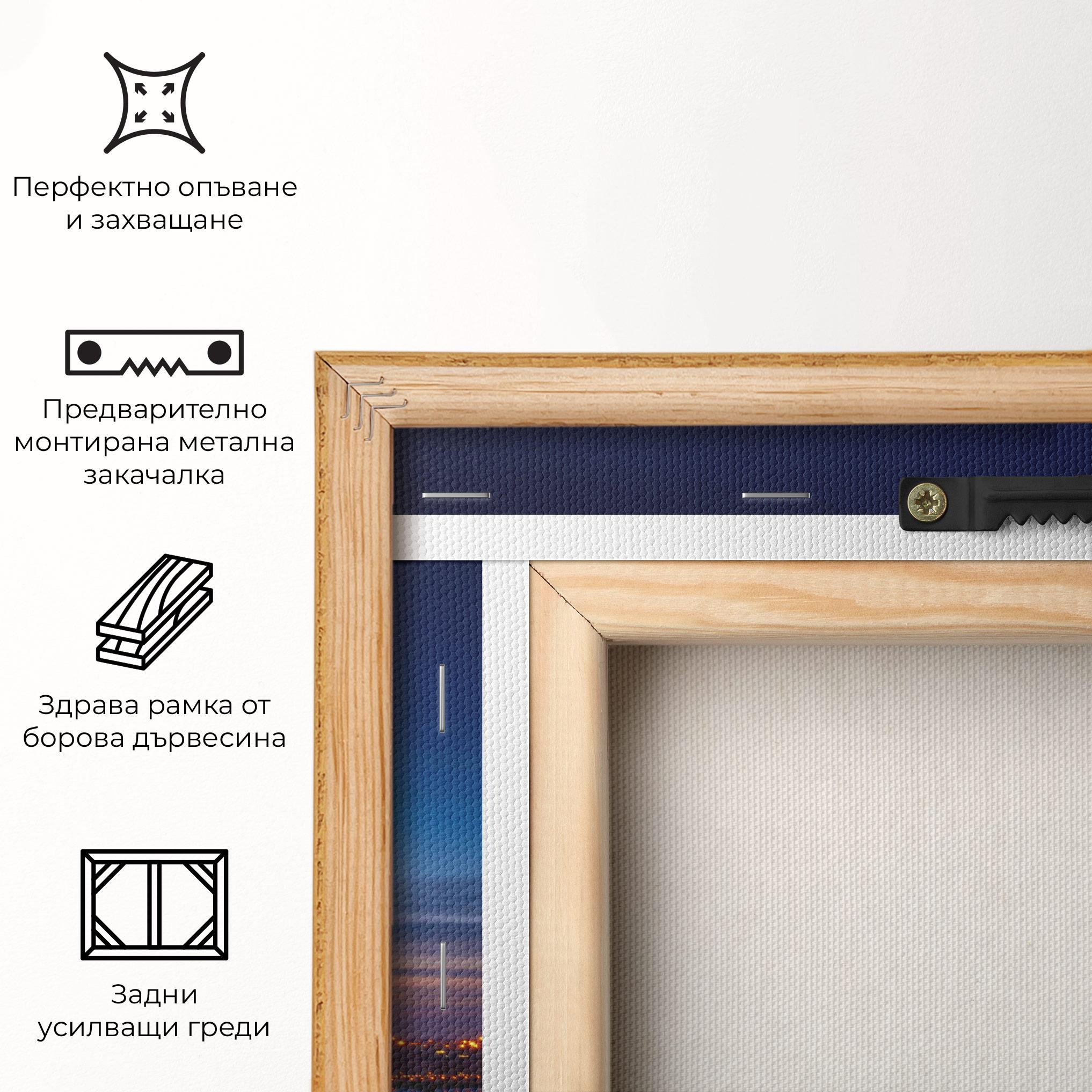 Картина на платно Budapest Sunset mockup 5