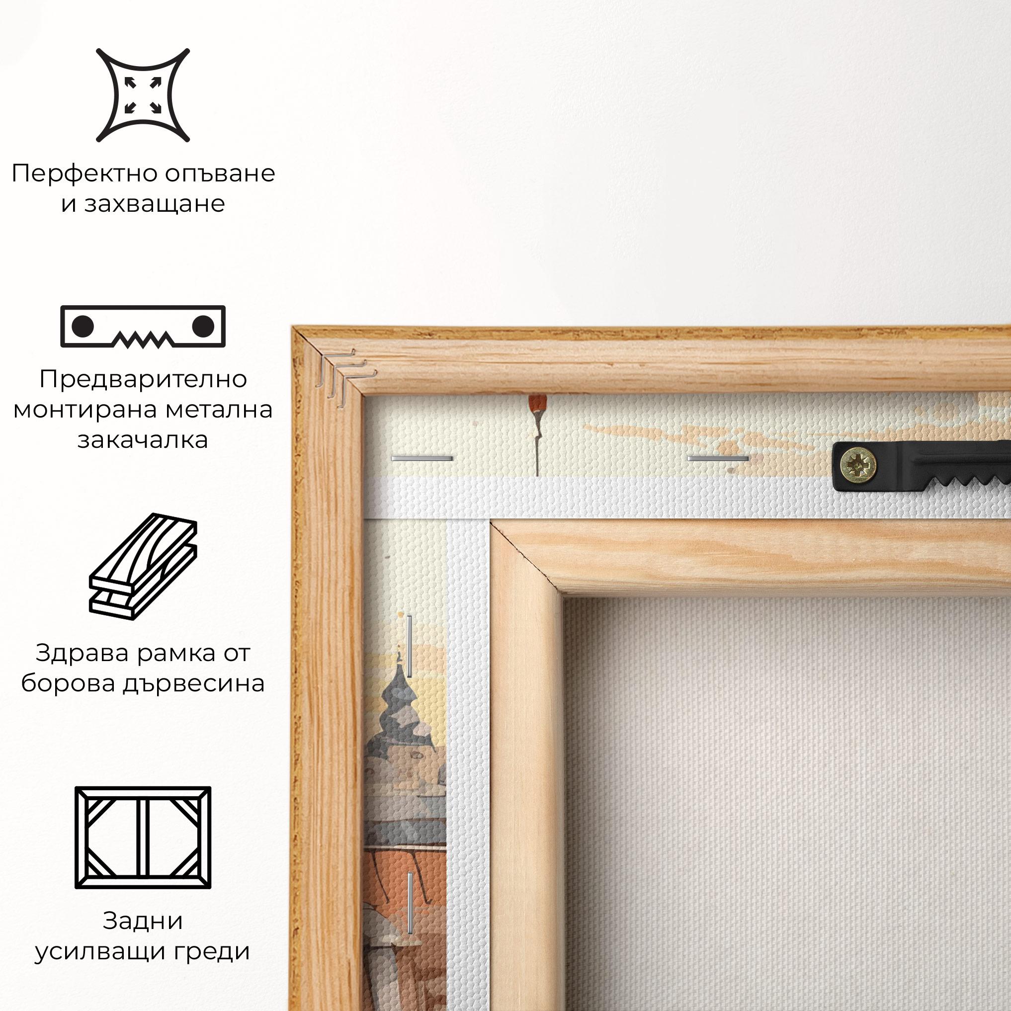 Картина на платно Window City View mockup 5