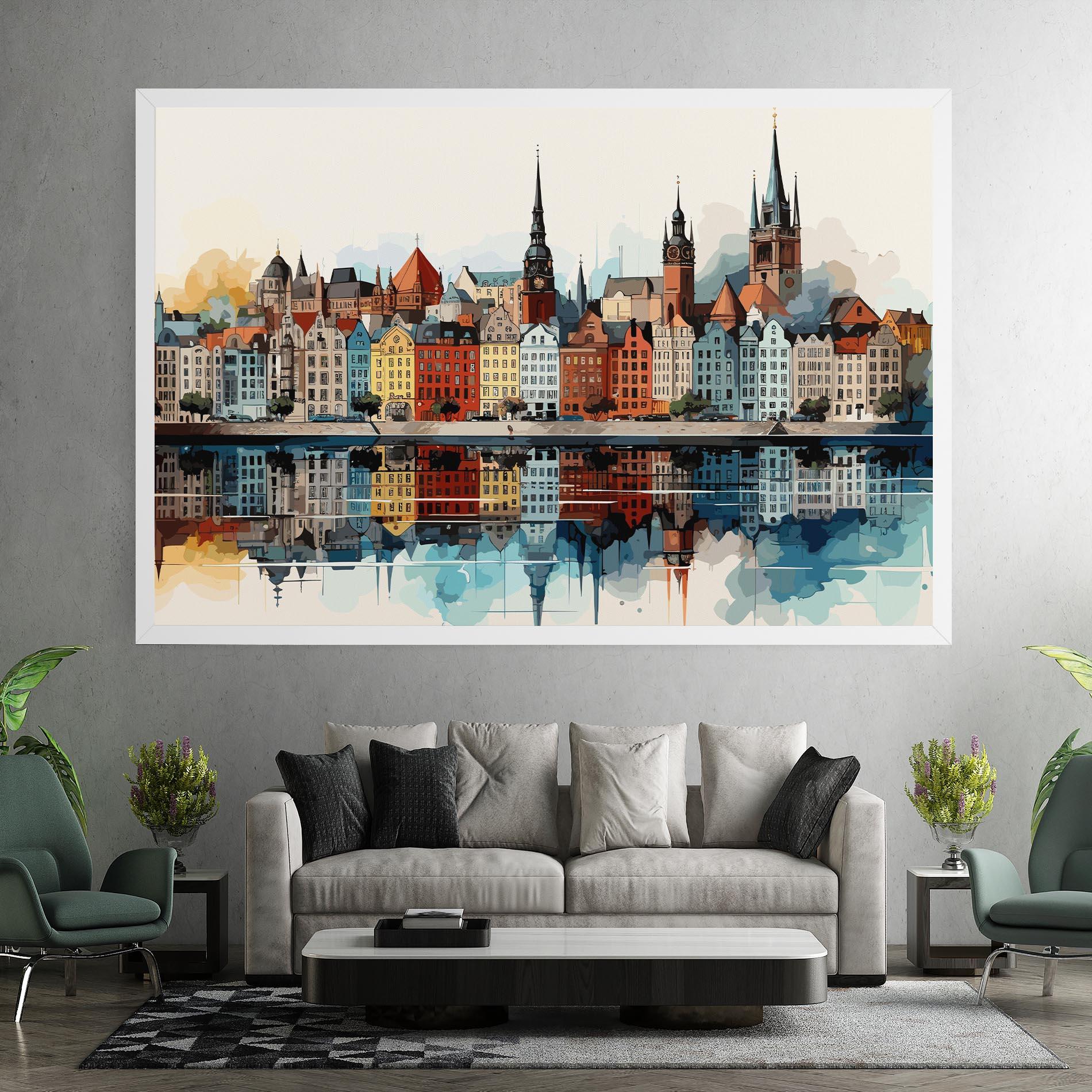 Картина на платно German Buildings mockup 7