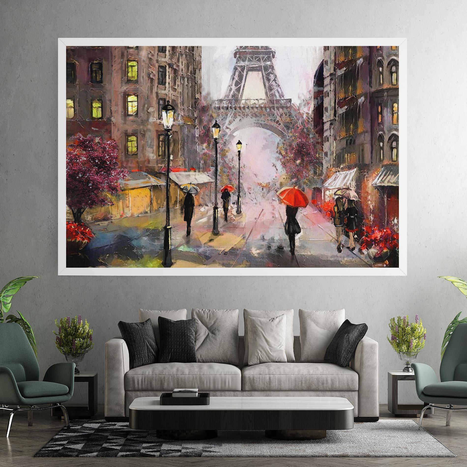 Картина на платно Paris Colours mockup 7