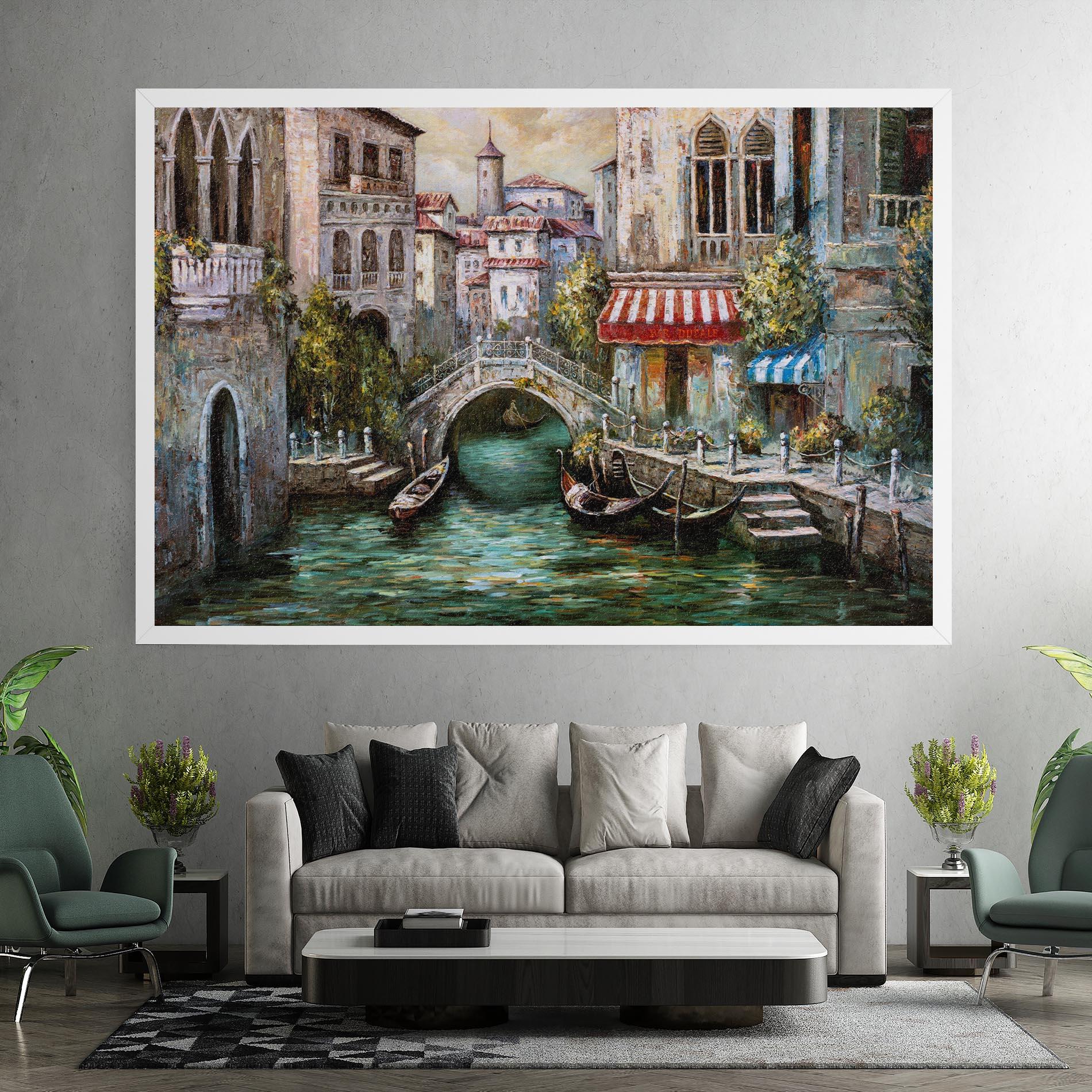 Картина на платно Venice Colors mockup 7