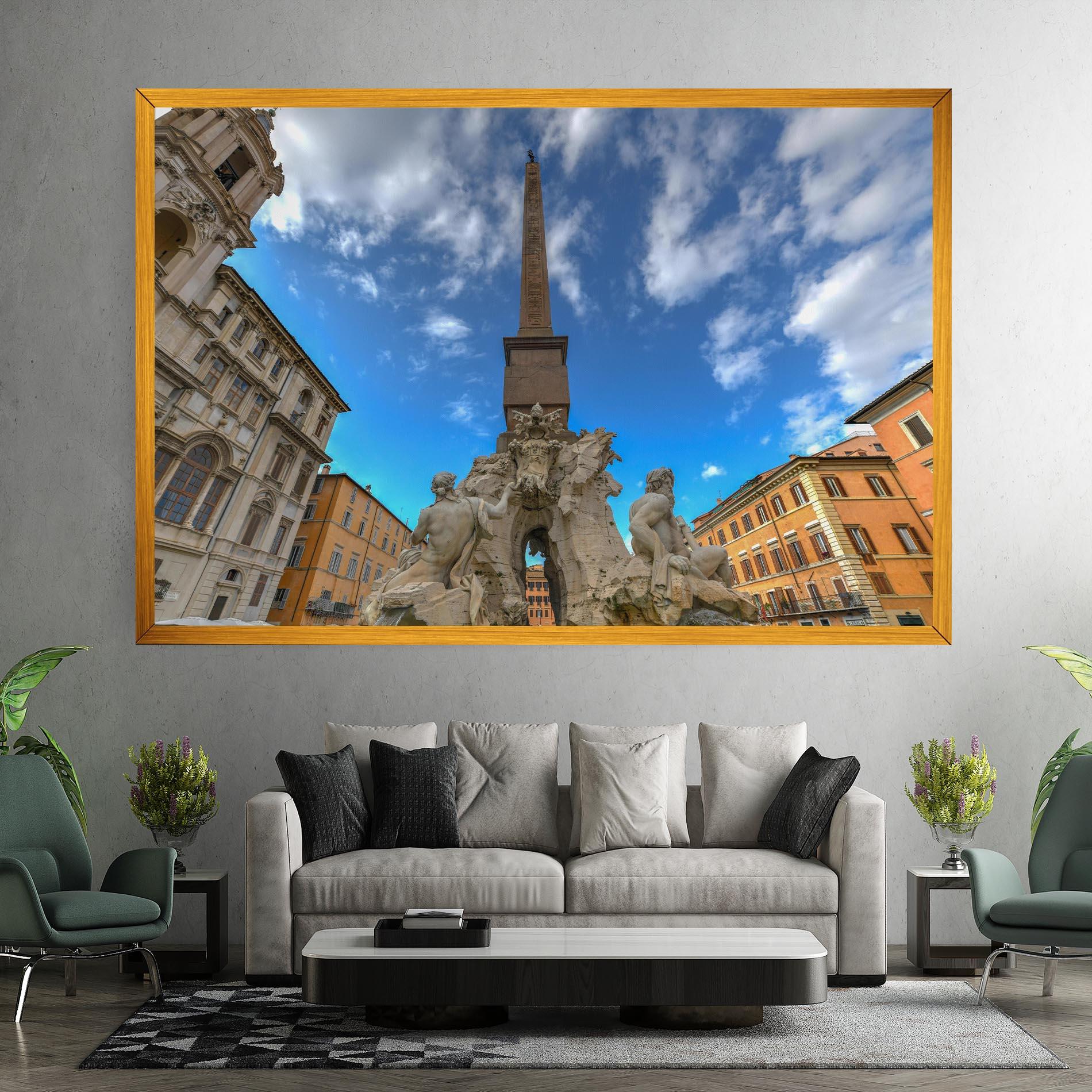 Картина на платно Piazza Navona Italy mockup 7