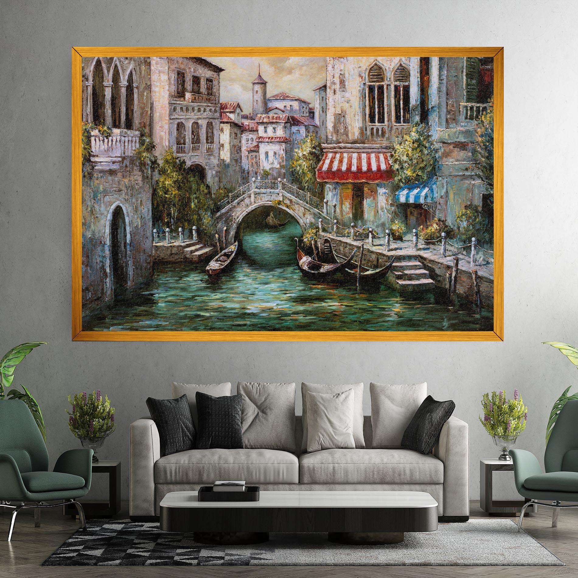 Картина на платно Venice Colors mockup 7