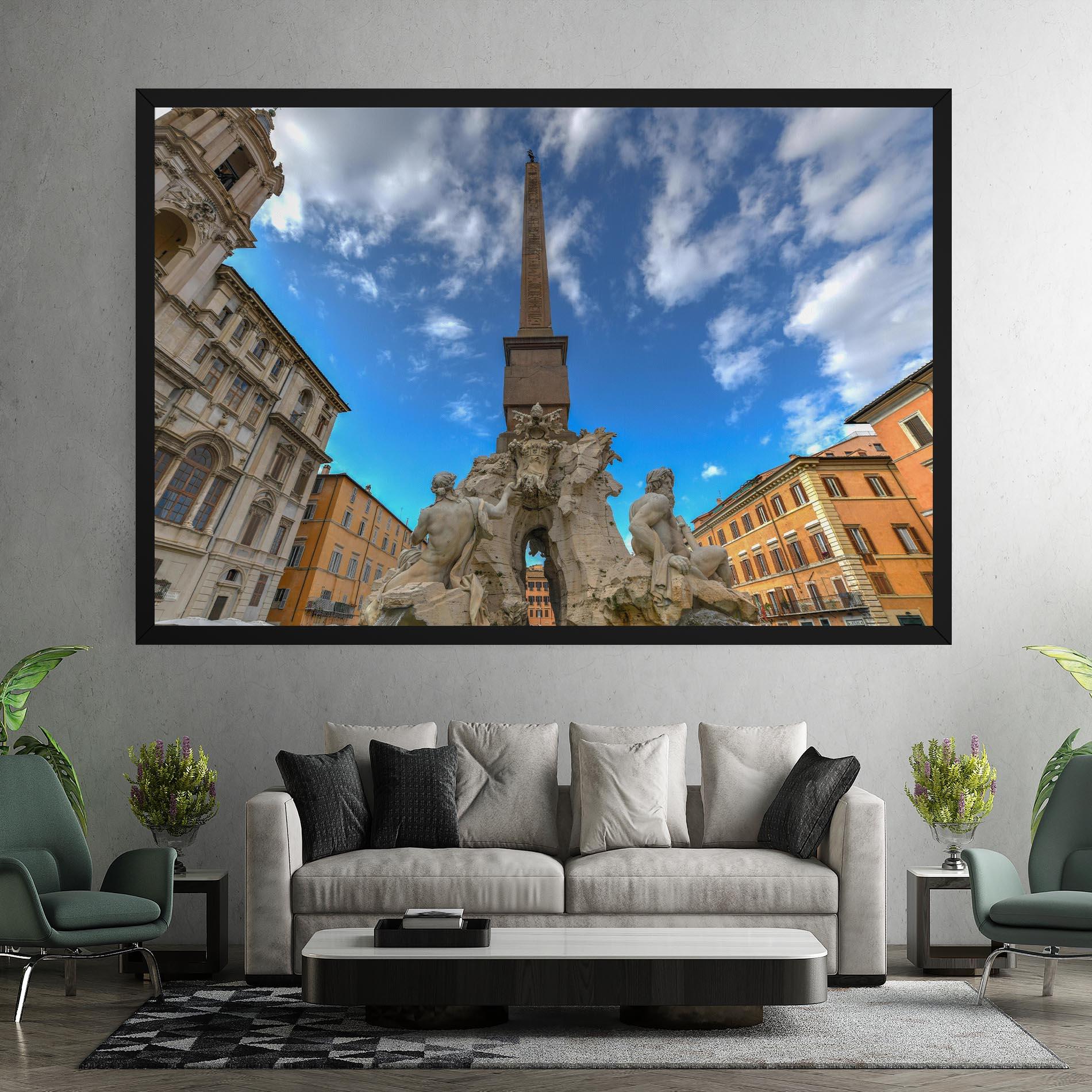Картина на платно Piazza Navona Italy mockup 7