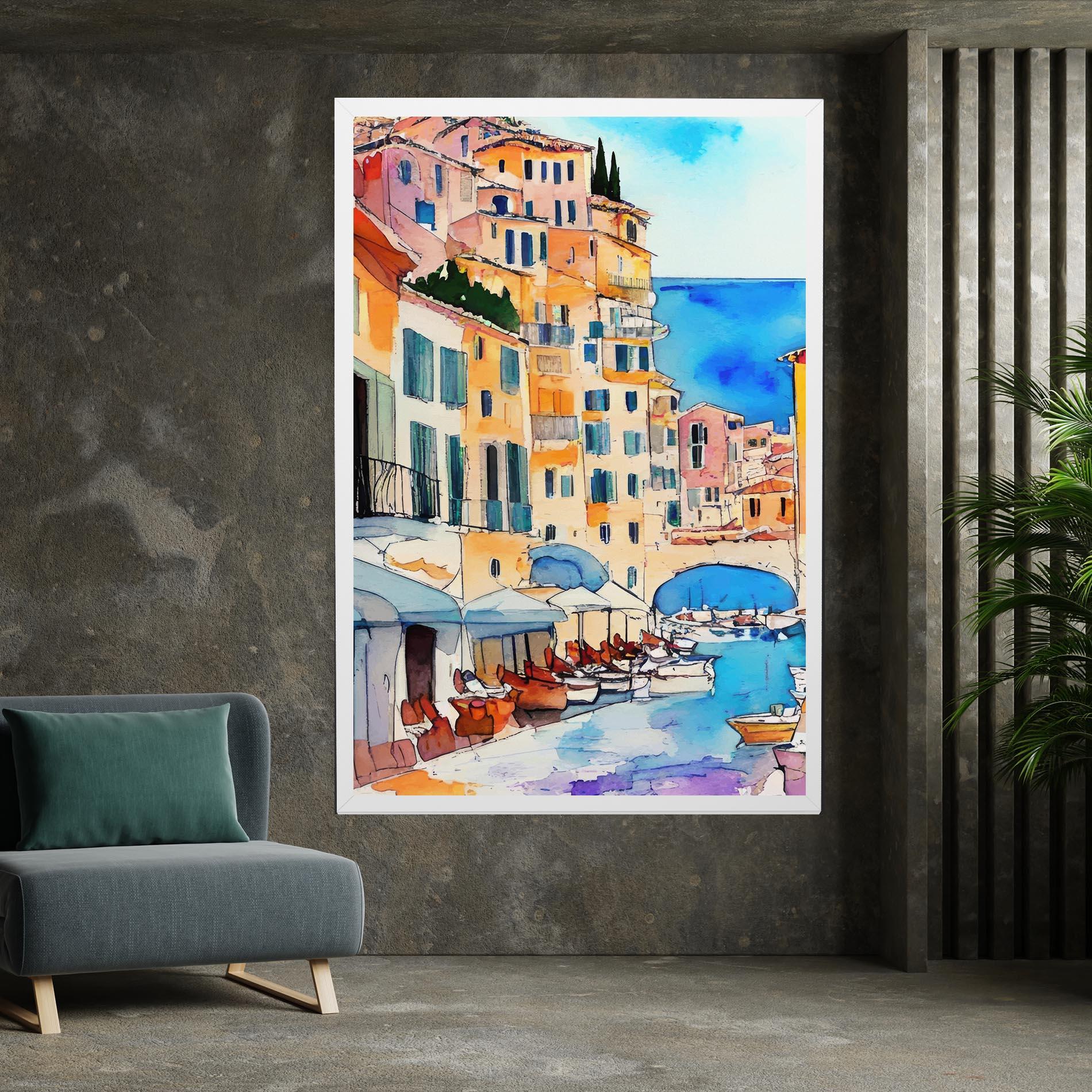 Картина на платно France Watercolor mockup 7