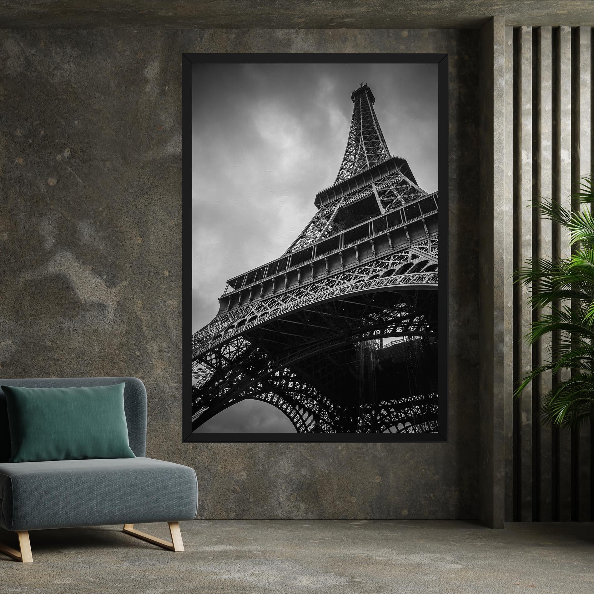 Картина на платно Eiffel Grey Tower mockup 7