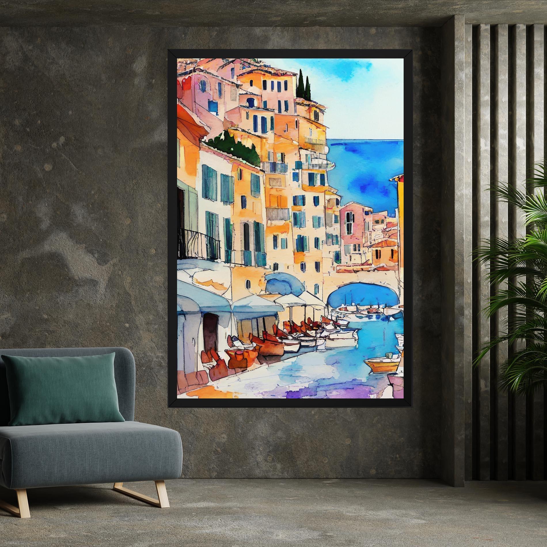 Картина на платно France Watercolor mockup 7
