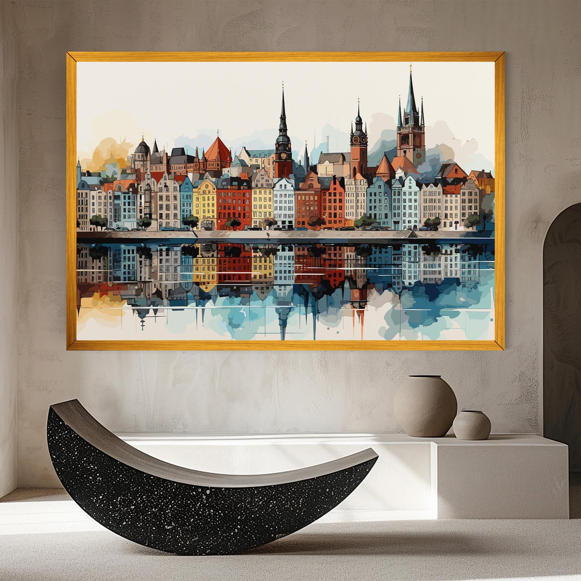 Картина на платно German Buildings mockup 8