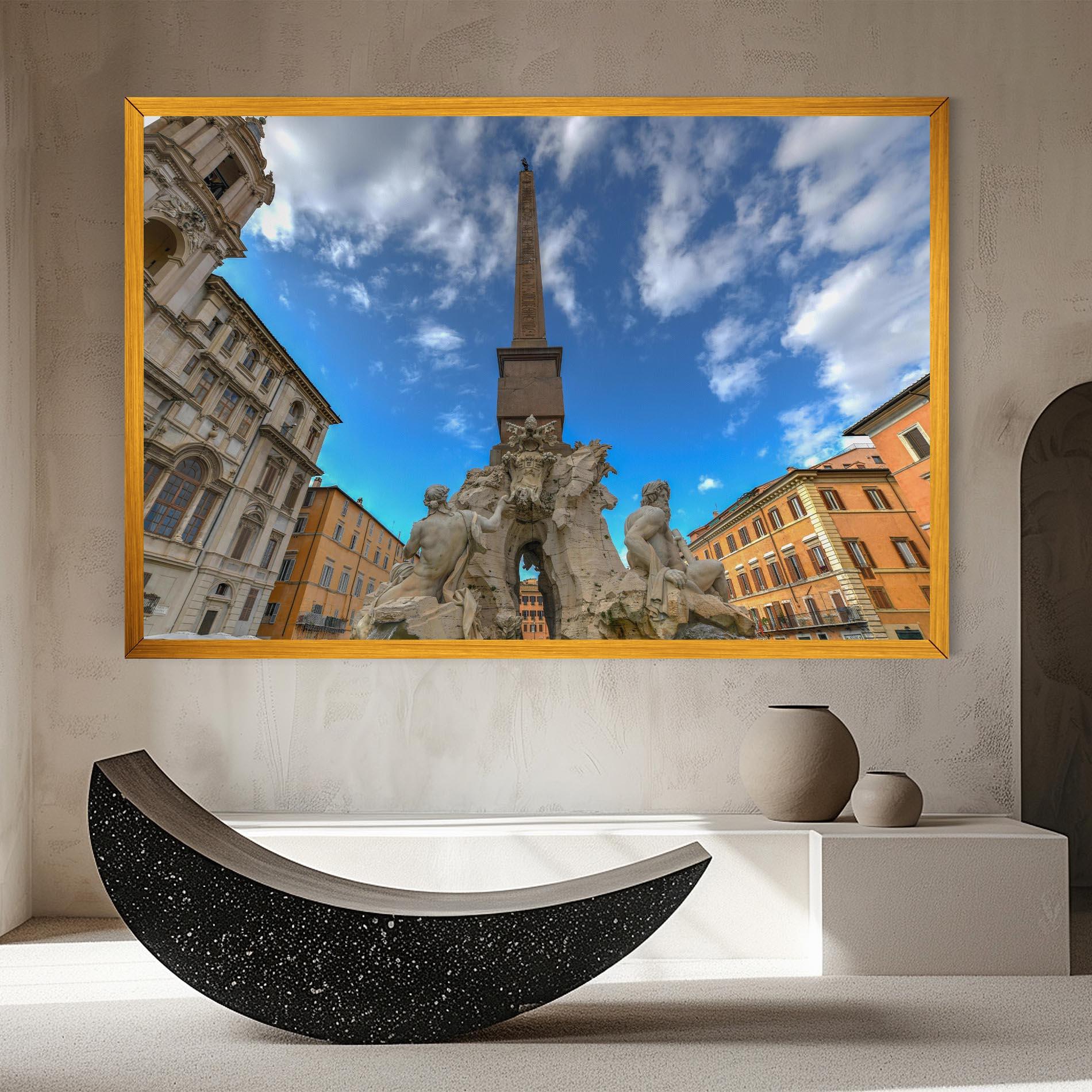 Картина на платно Piazza Navona Italy mockup 8