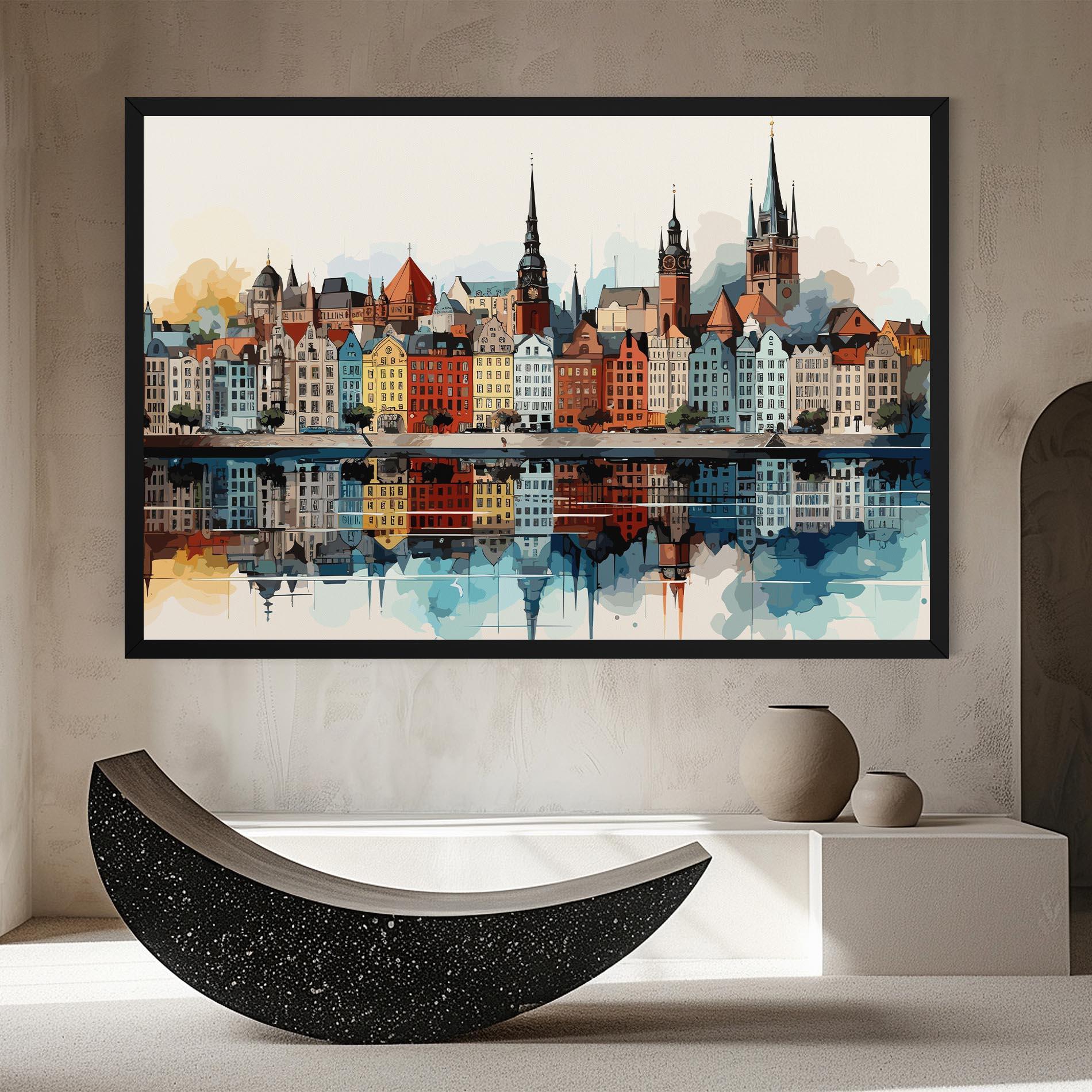 Картина на платно German Buildings mockup 8