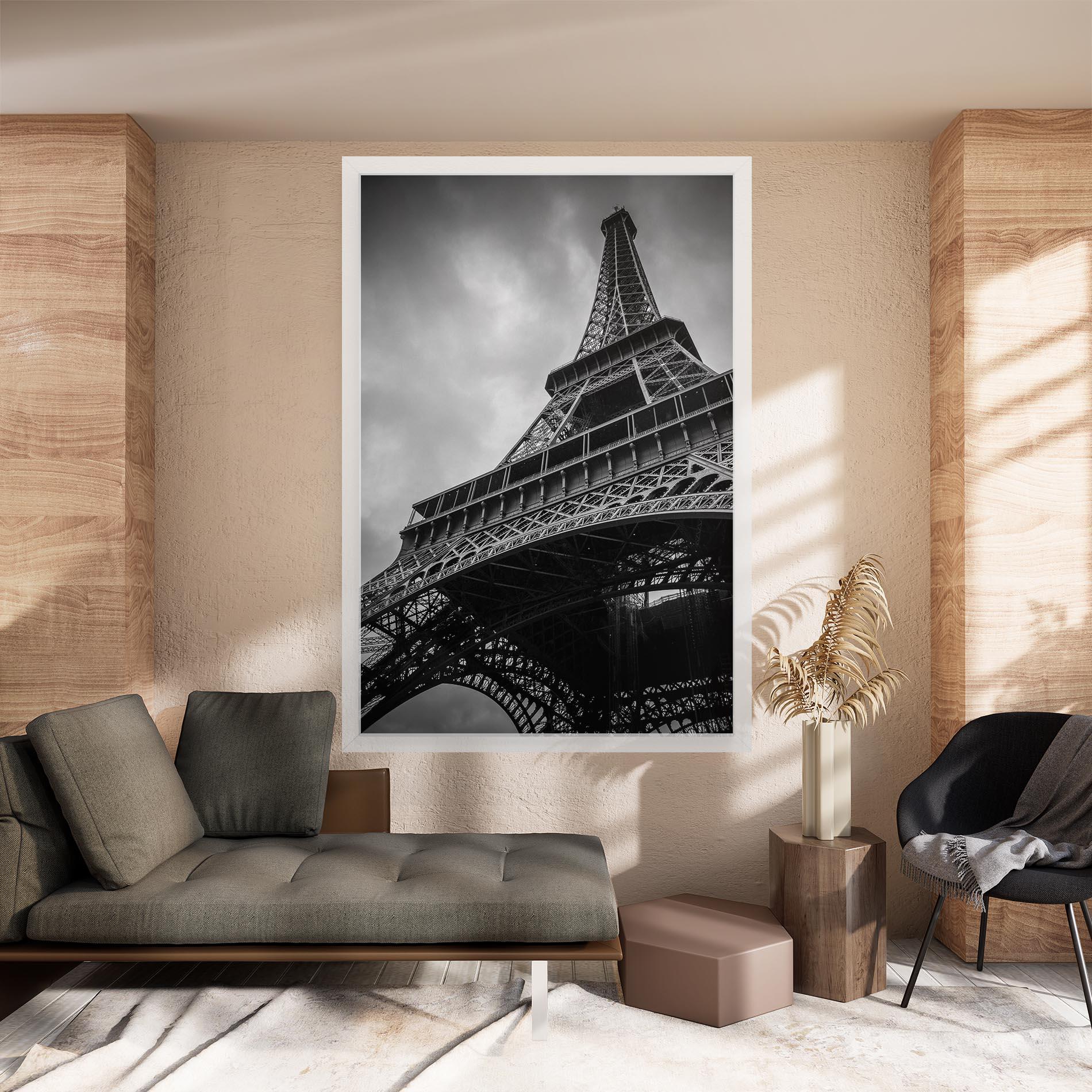 Картина на платно Eiffel Grey Tower mockup 8