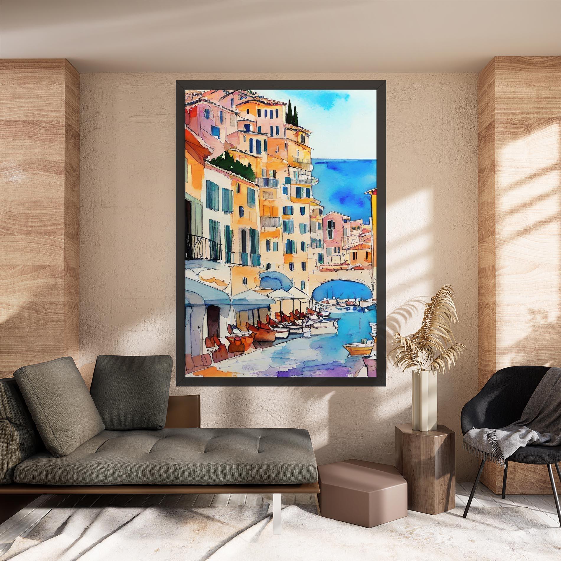 Картина на платно France Watercolor mockup 8
