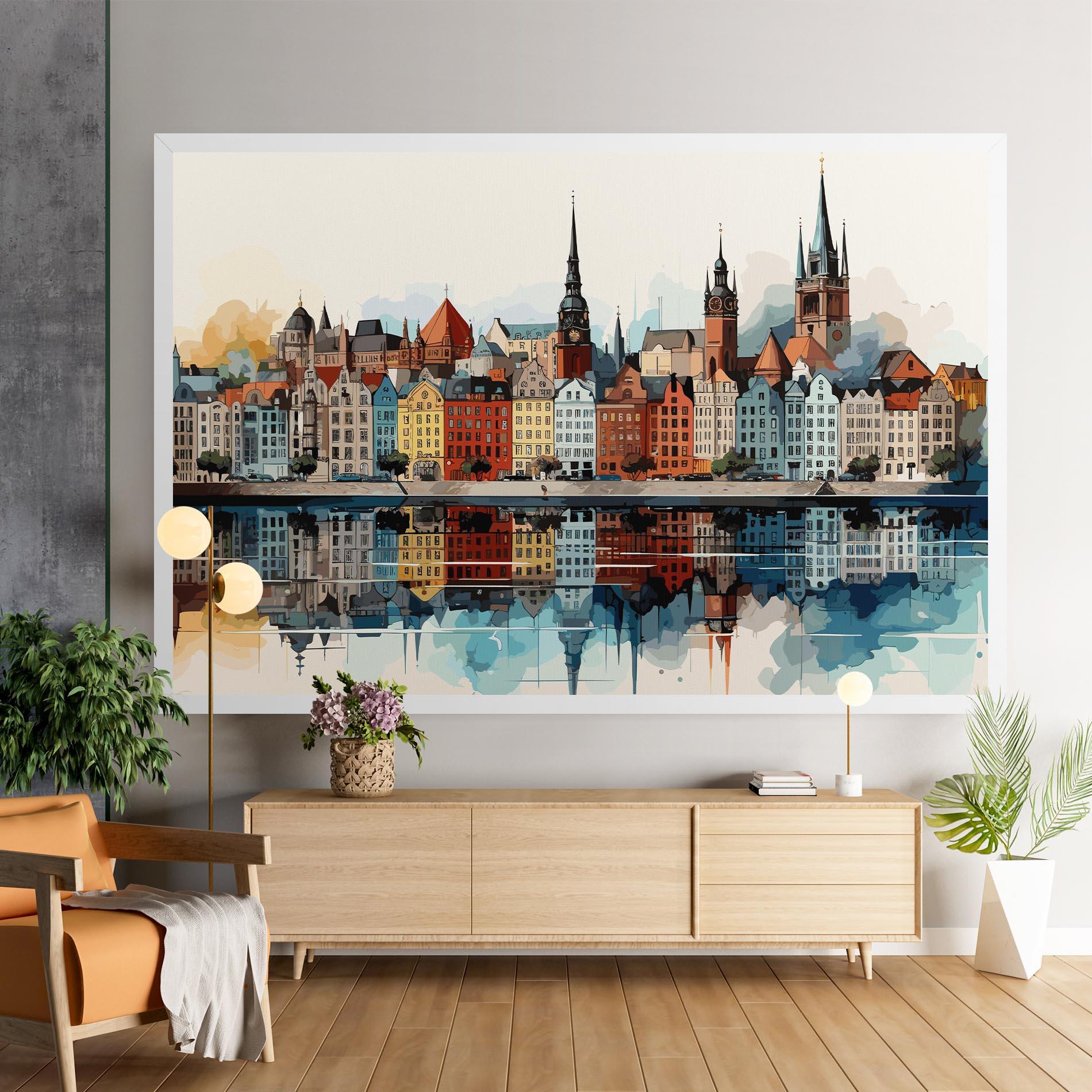 Картина на платно German Buildings mockup 9