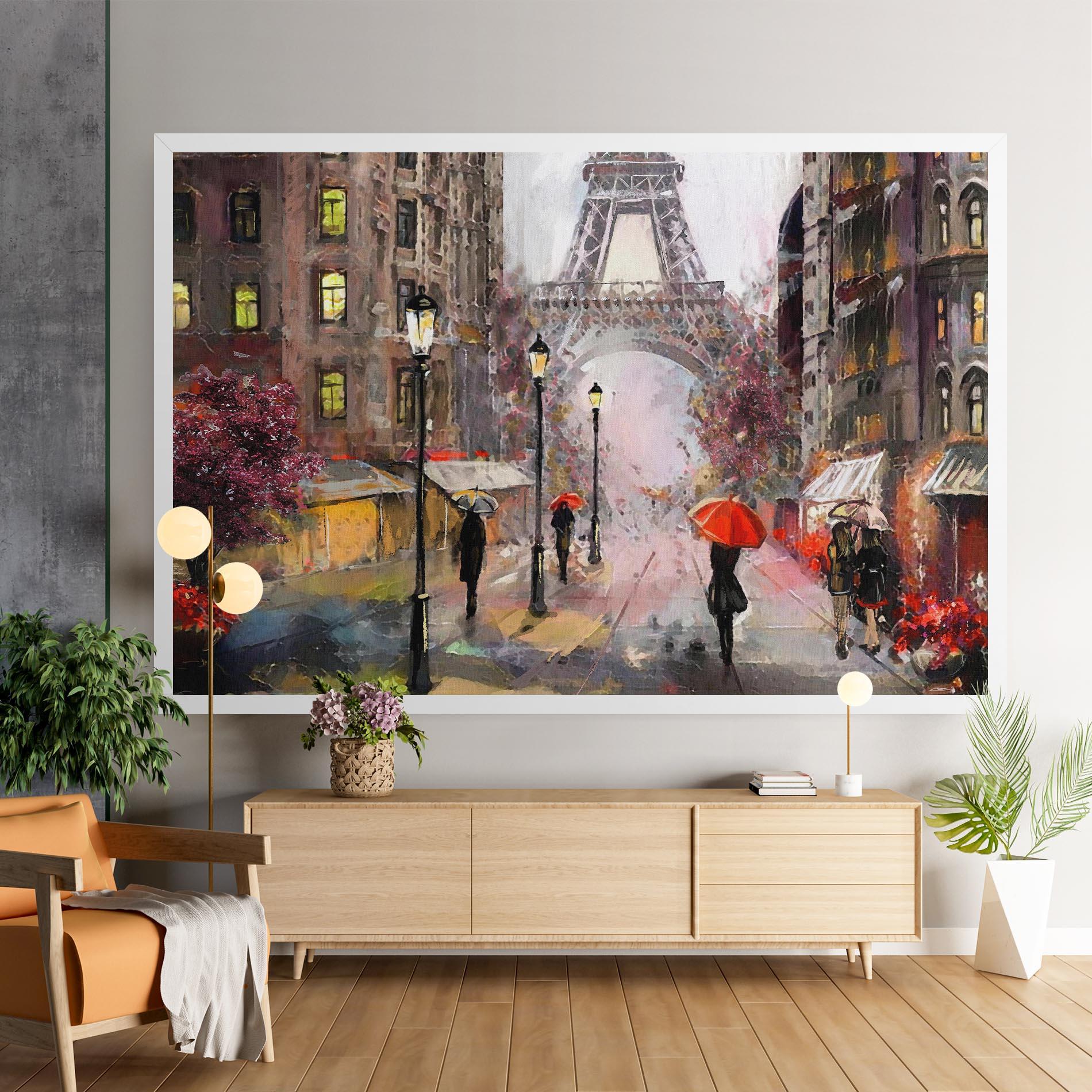 Картина на платно Paris Colours mockup 9