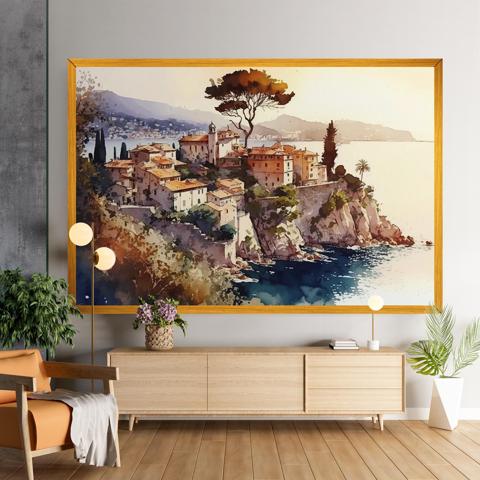 Картина на платно Stunning View Painting mockup 9