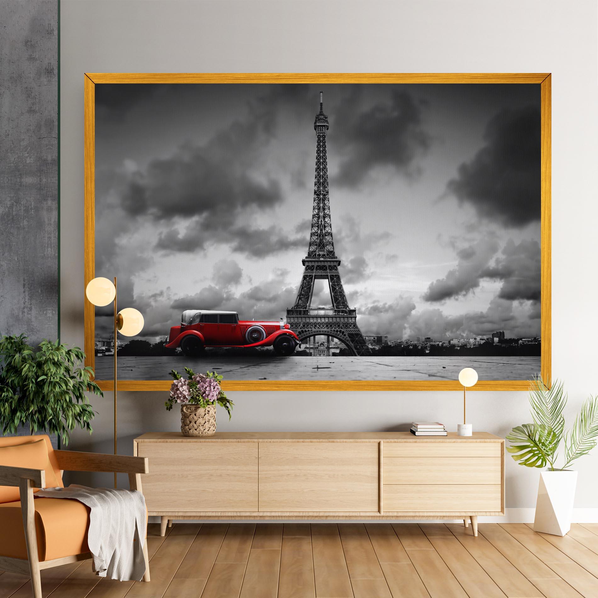 Картина на платно Vintage Paris mockup 9