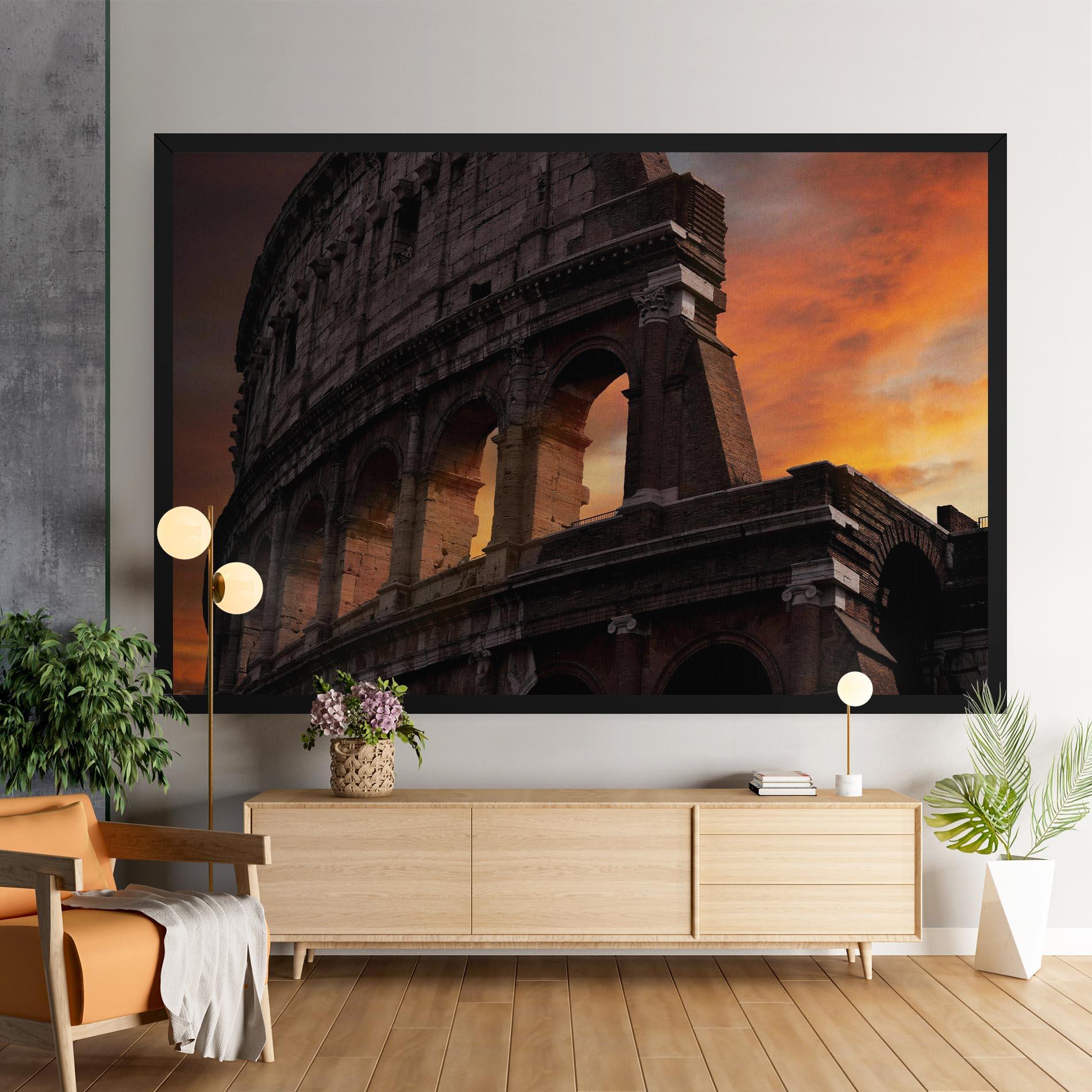 Картина на платно Colosseum Sunset mockup 9