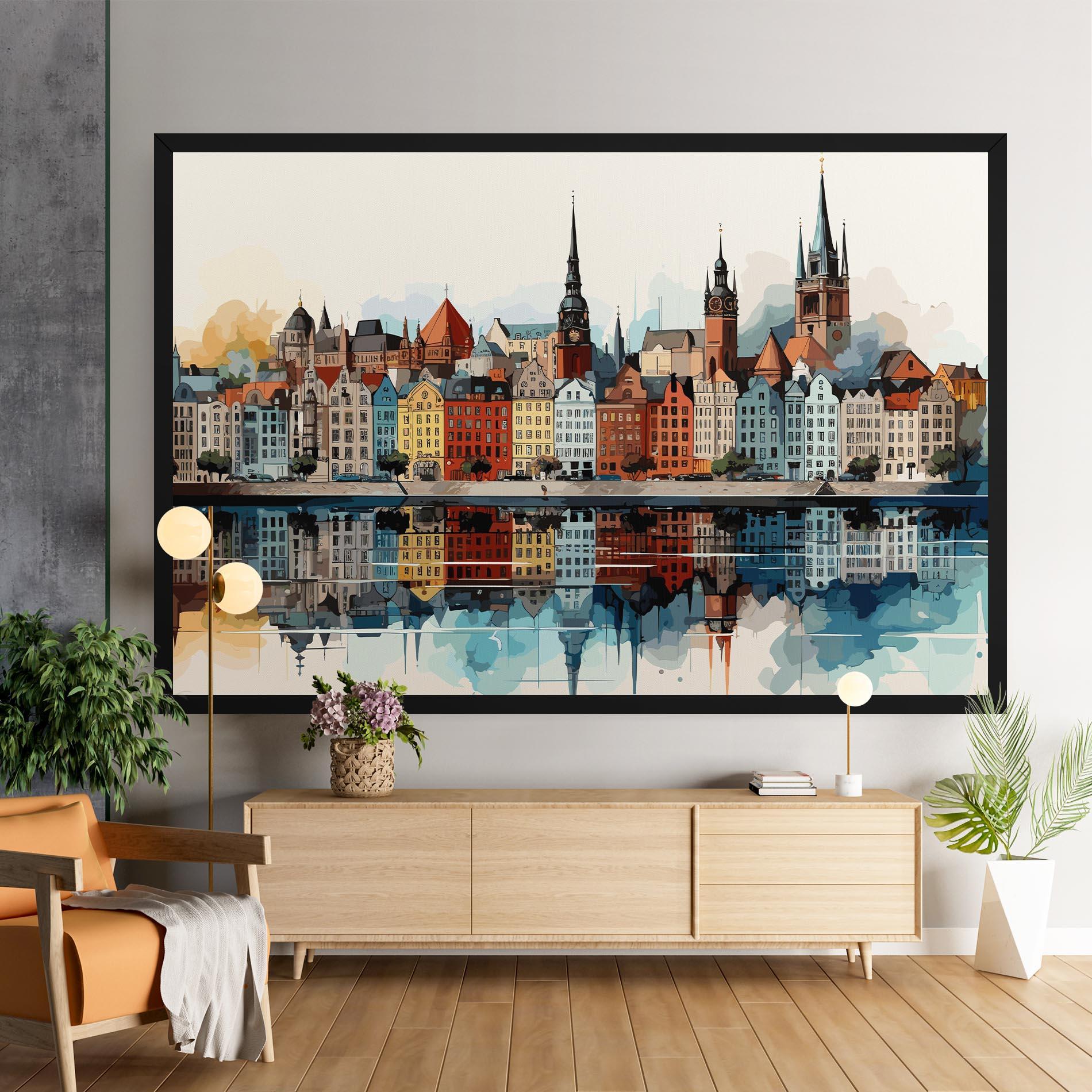 Картина на платно German Buildings mockup 9