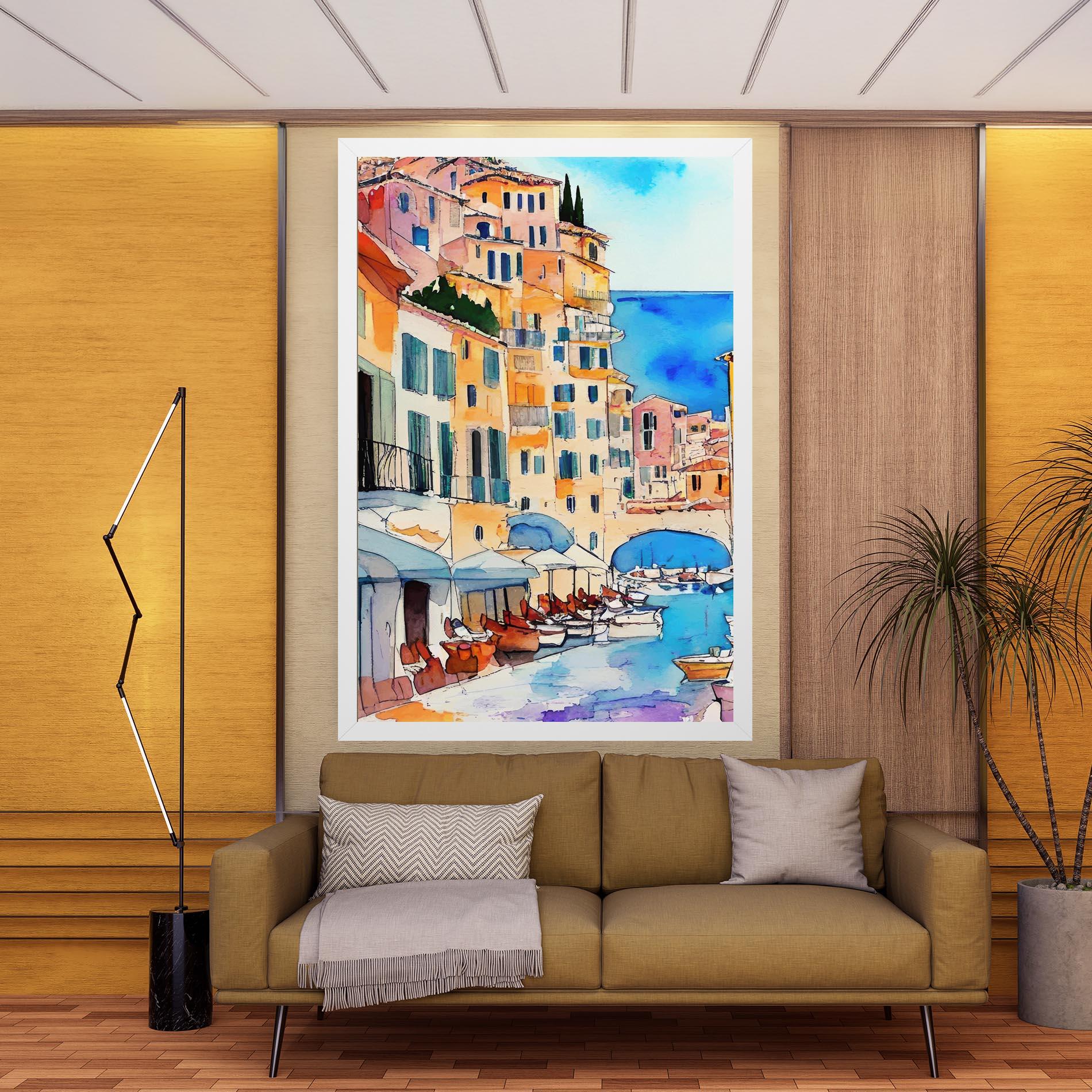 Картина на платно France Watercolor mockup 9