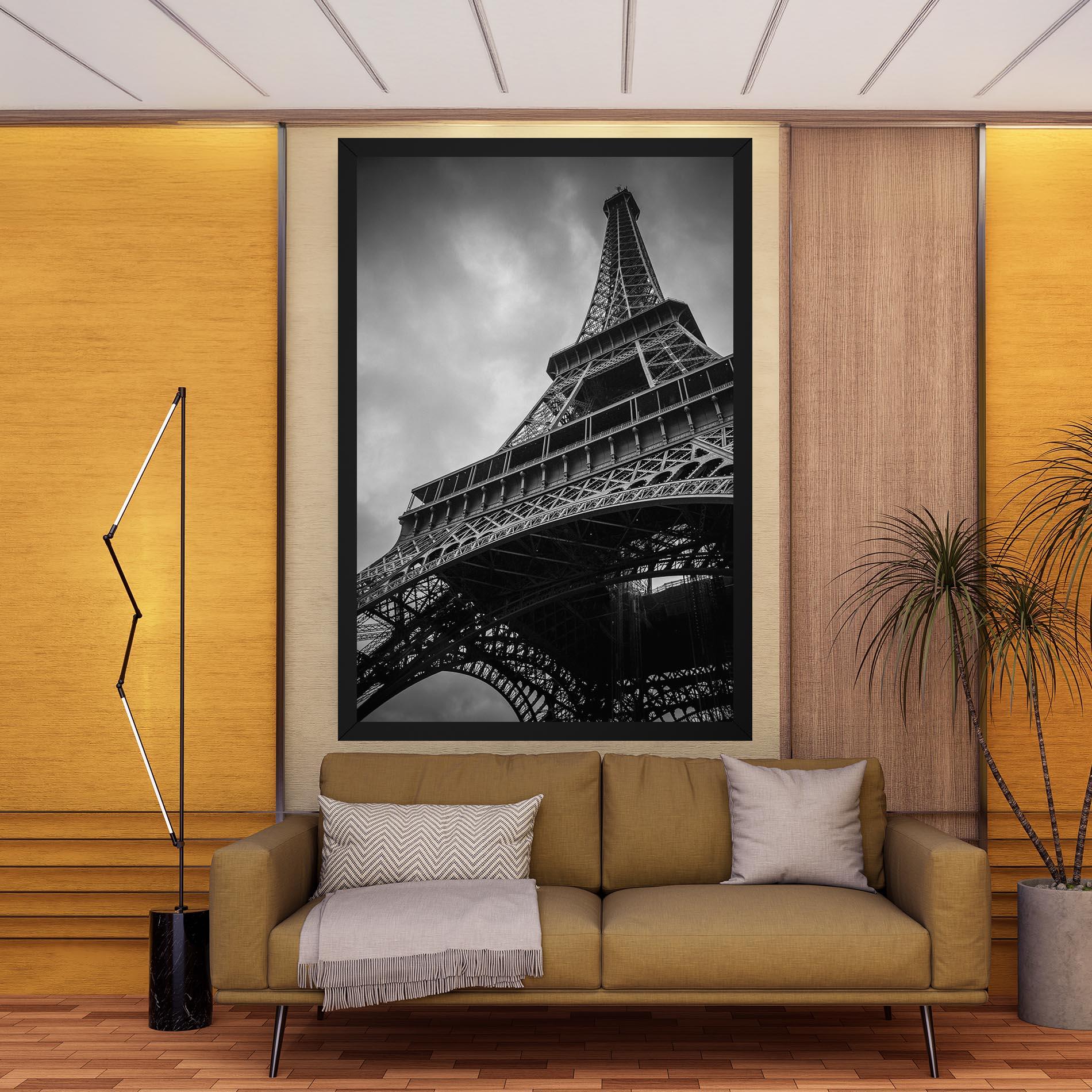 Картина на платно Eiffel Grey Tower mockup 9